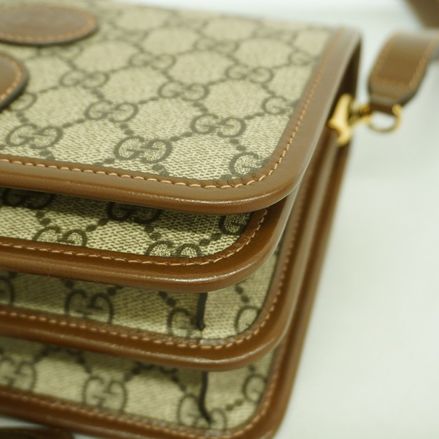 Gucci Brown Pvc Shoulder Bag