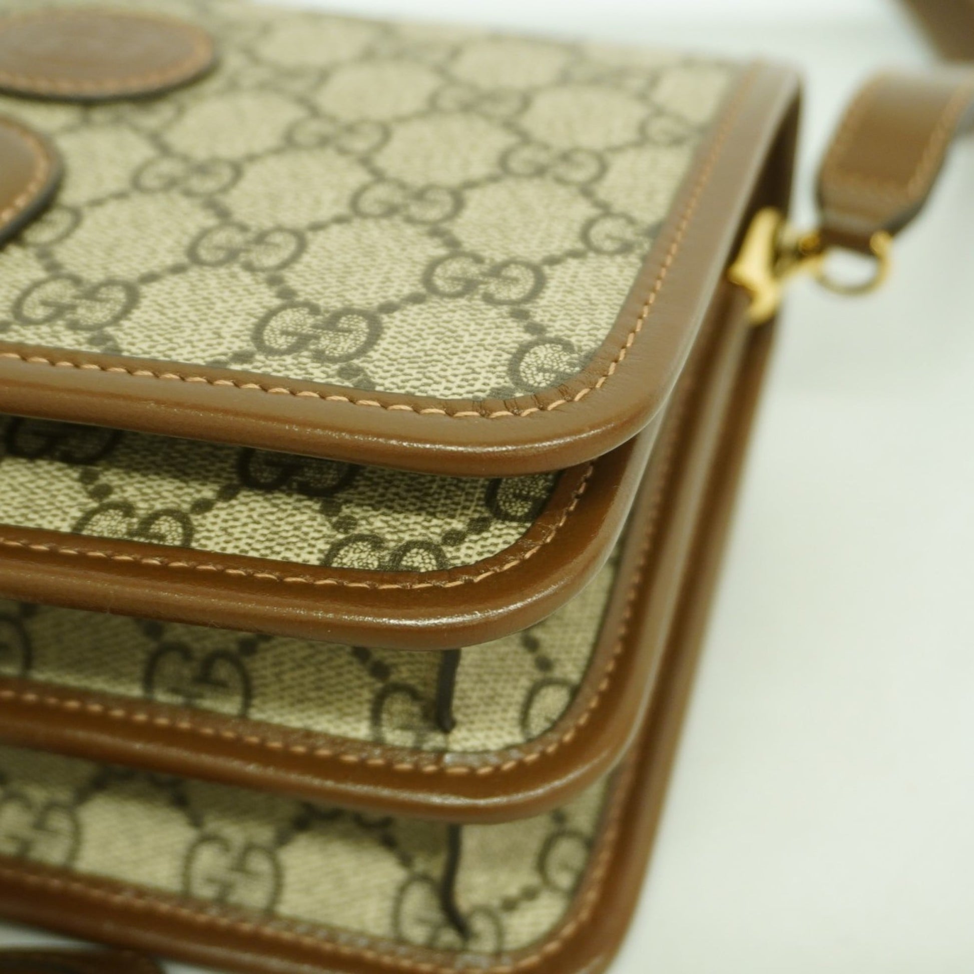 Gucci Brown Pvc Shoulder Bag