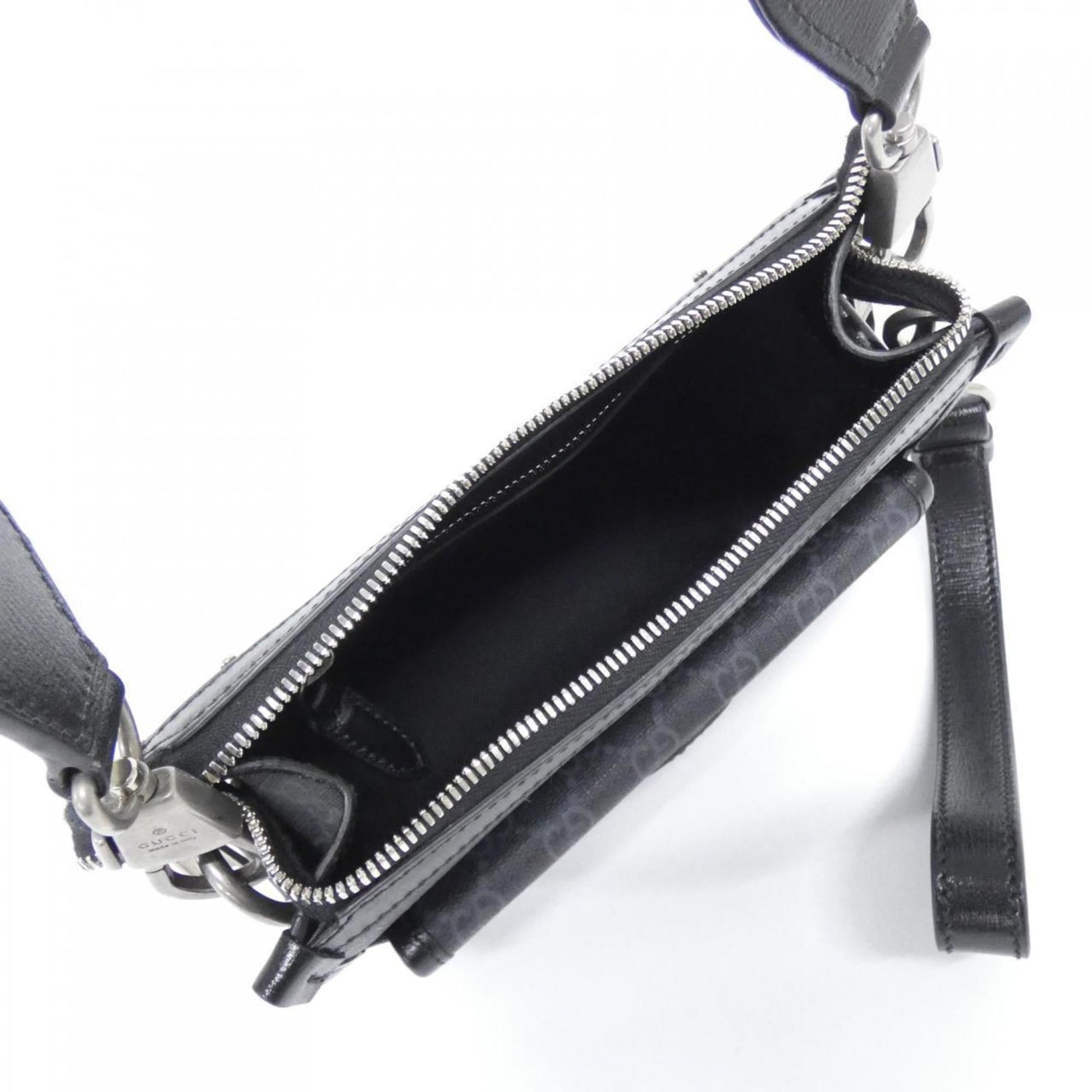 Gucci Black Gg Supreme Canvas Shoulder Bag