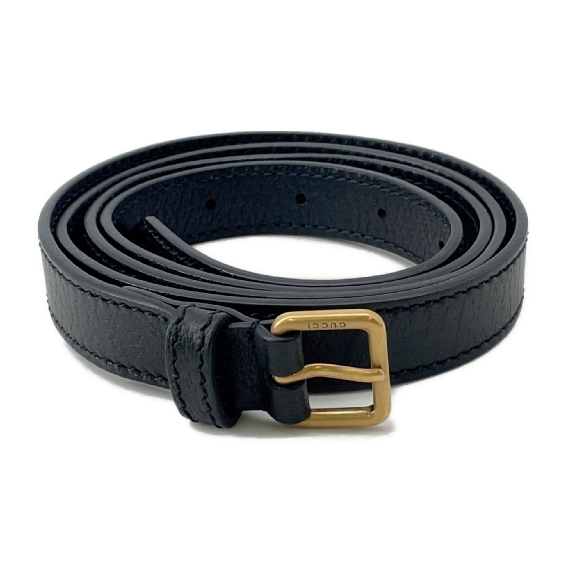 Gucci Black Leather Fanny Pack Sling Bag