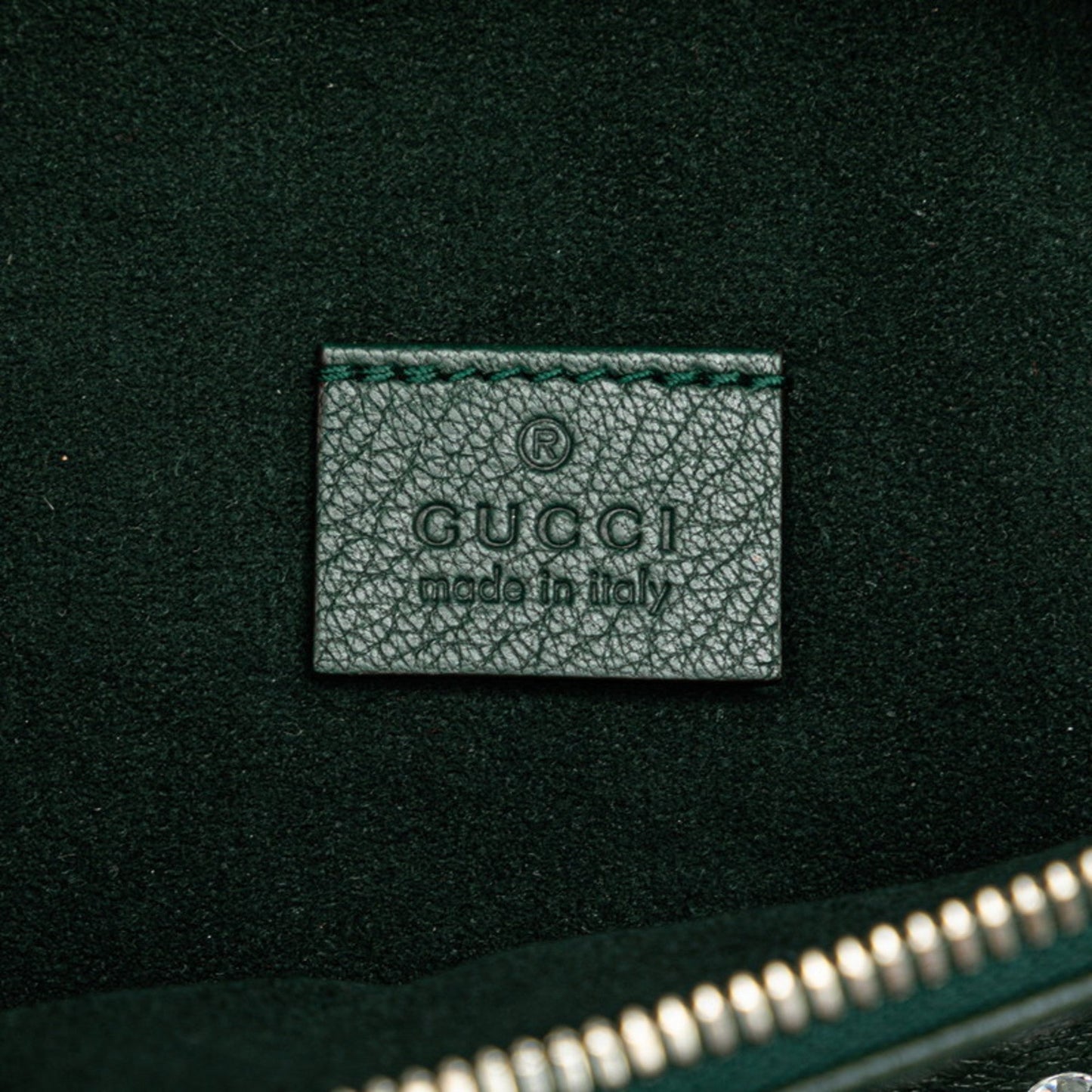 Gucci Moss Green Multi-Color Leather Sling Bag