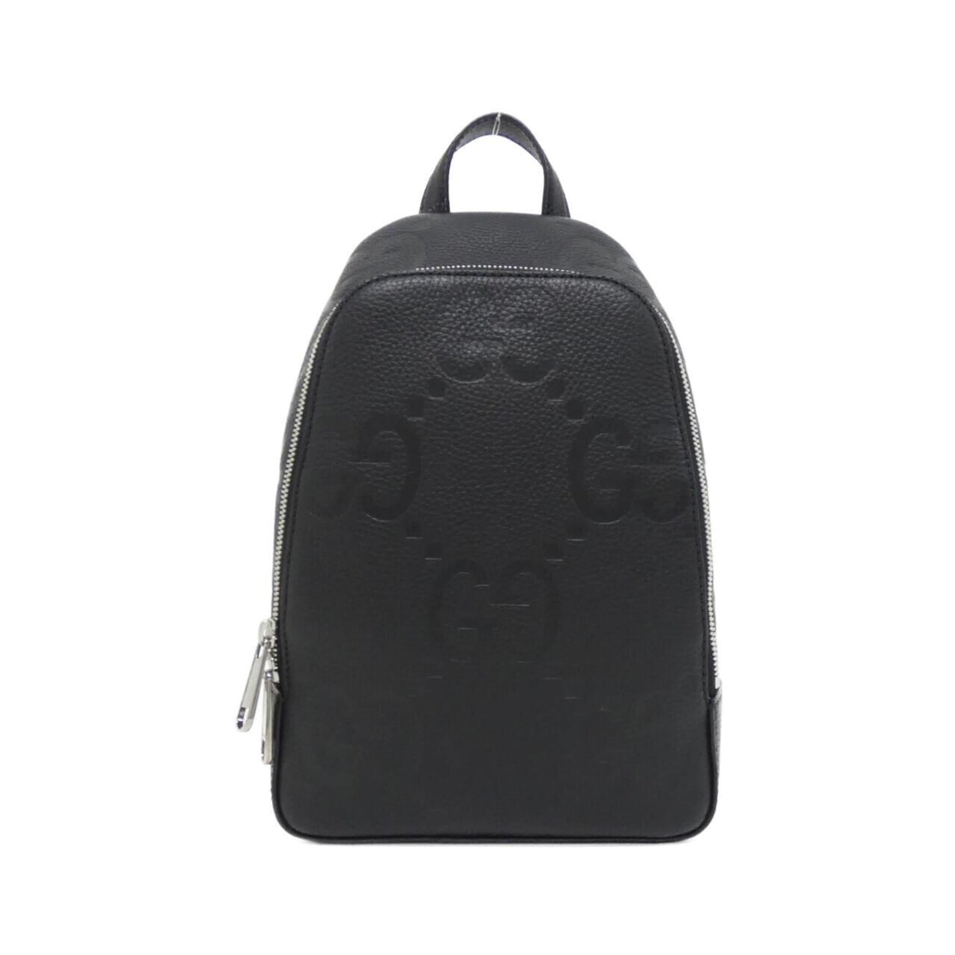 Gucci Black Gg Leather Shoulder Bag