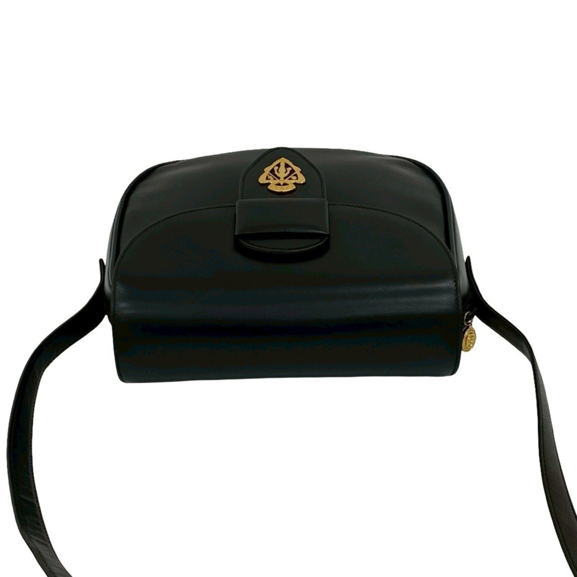 Gucci Black Leather Pochette Shoulder Bag