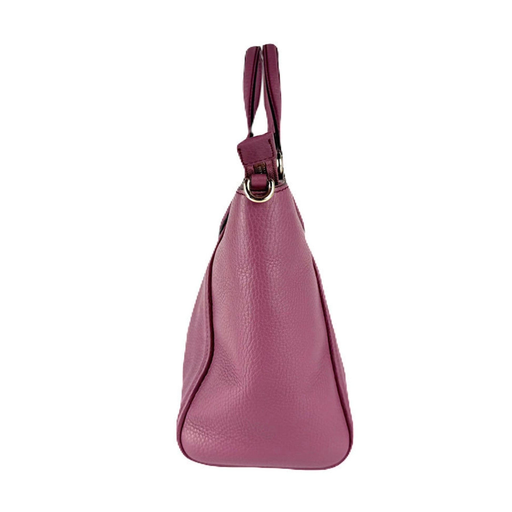 Gucci Purple Leather Handbag Shoulder Bag