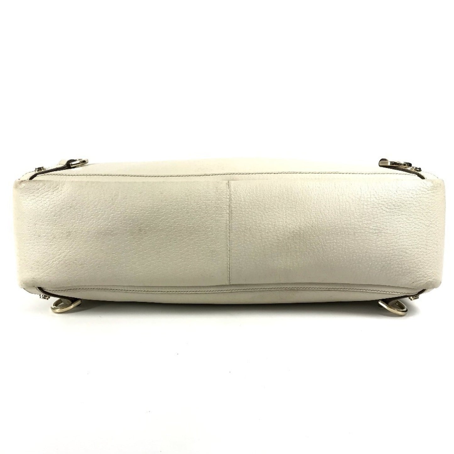 Gucci Pink White Leather Handbag Shoulder Bag Tote Bag
