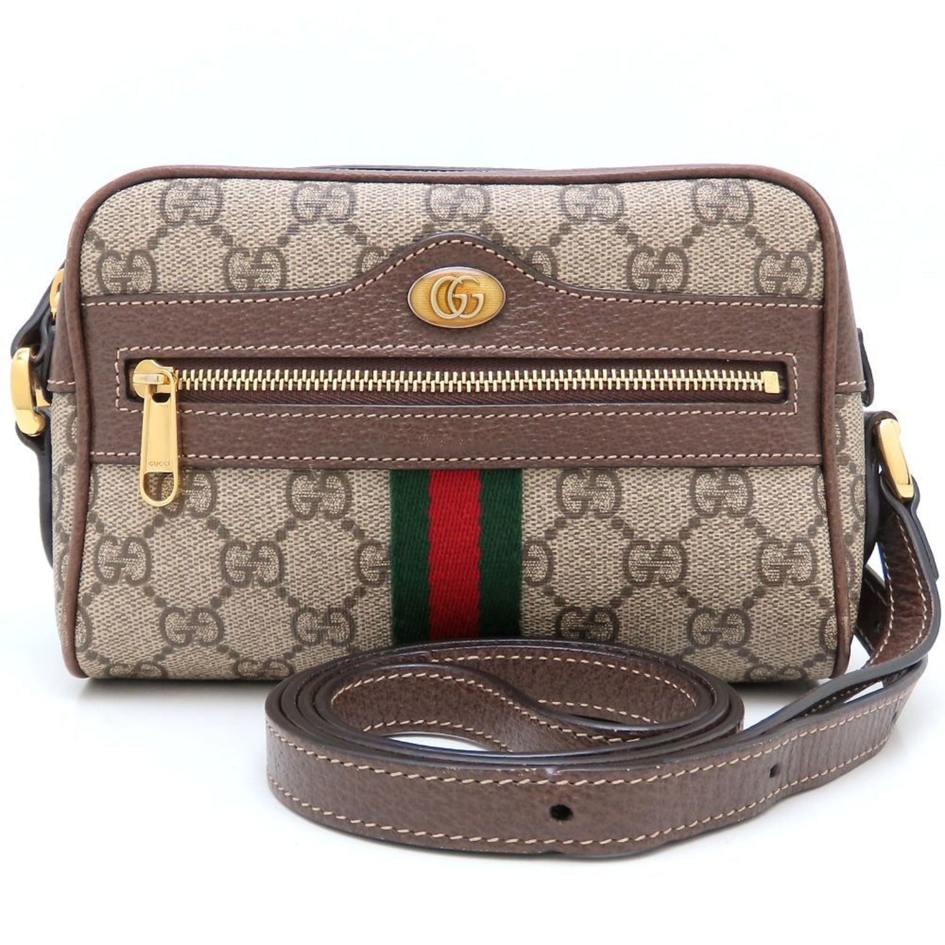 Gucci Beige Gg Supreme Leather Shoulder Bag