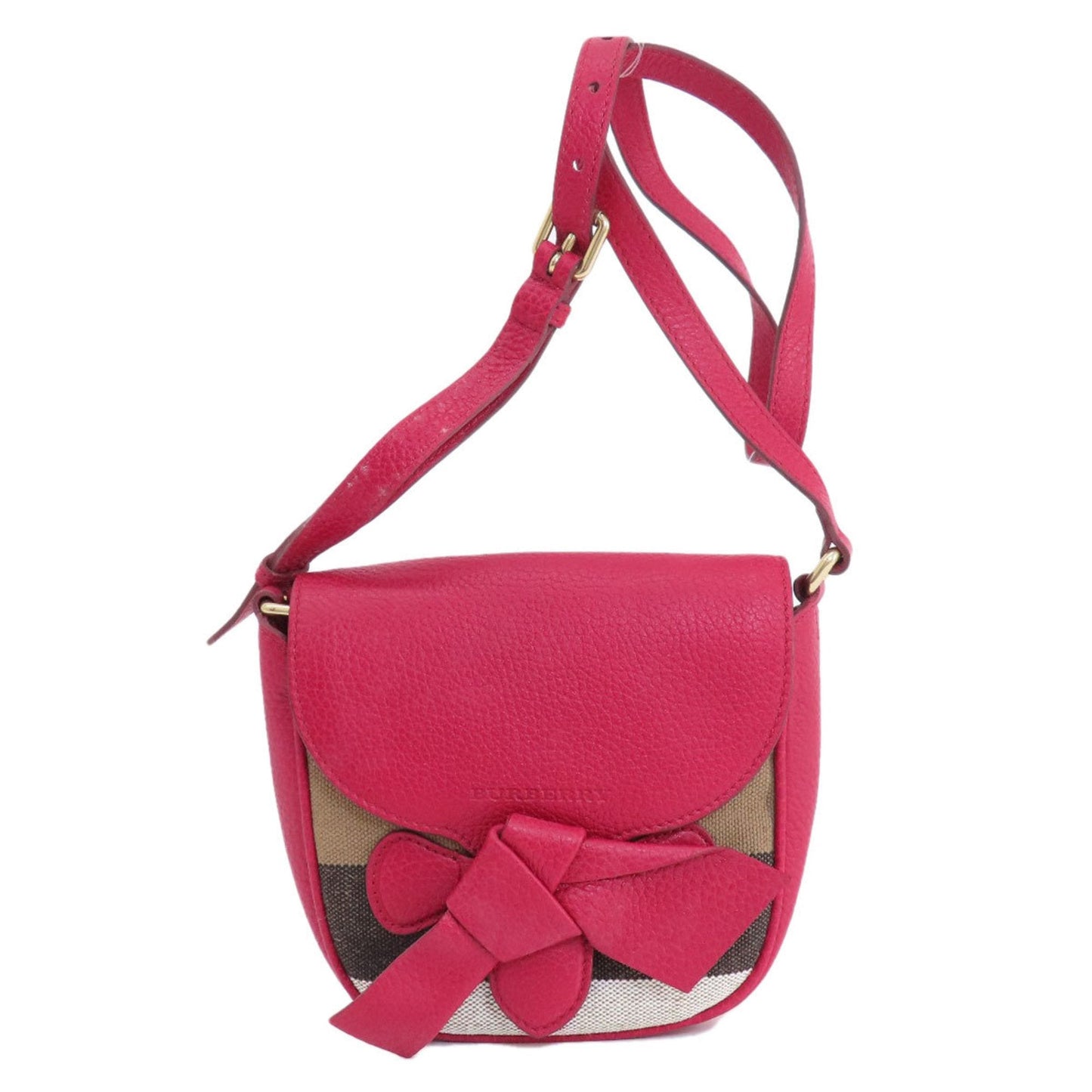 Burberry Color Shoulder Bag Leather Red Shoulder Bag 1