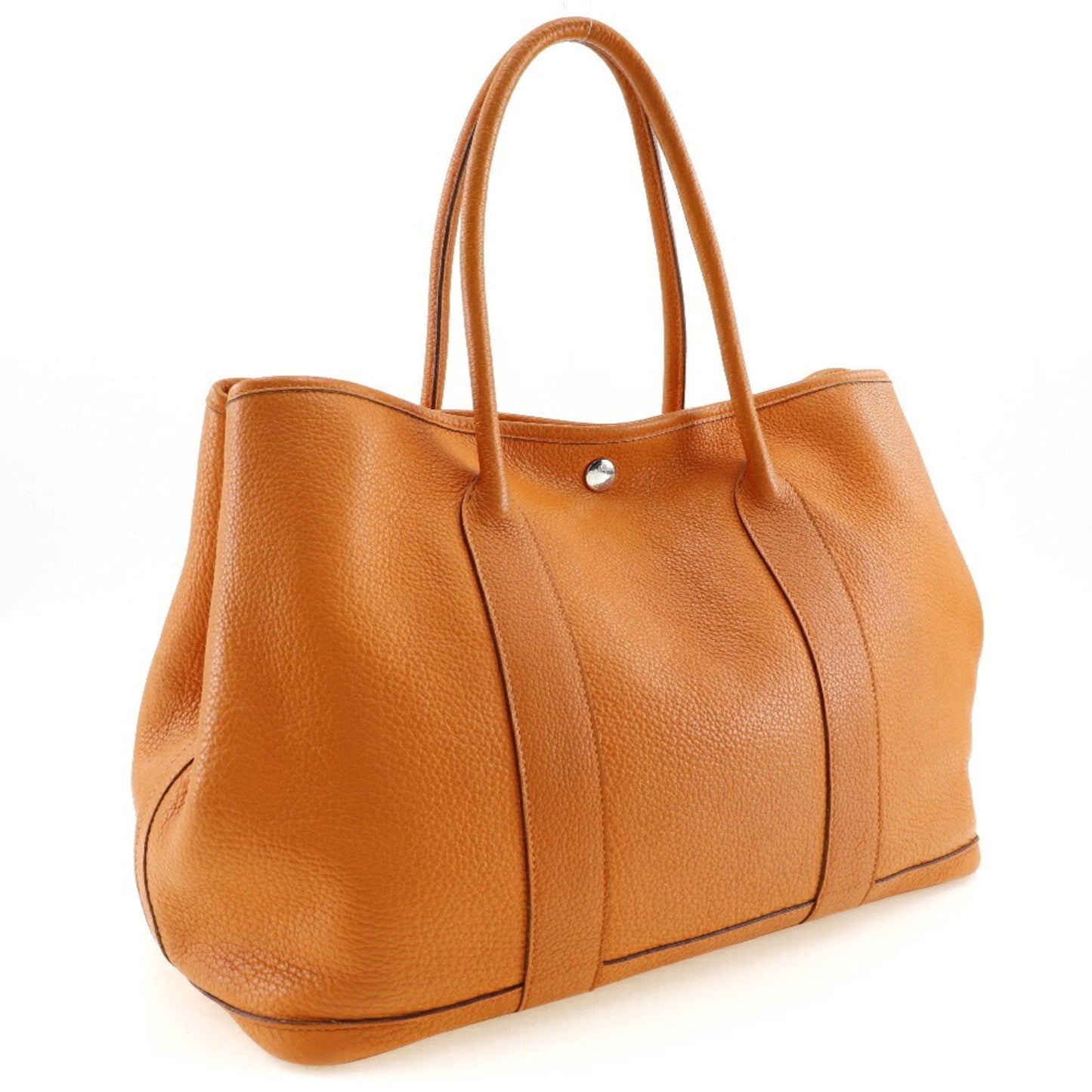 Hermes Fjord Tote Bag Leather Orange