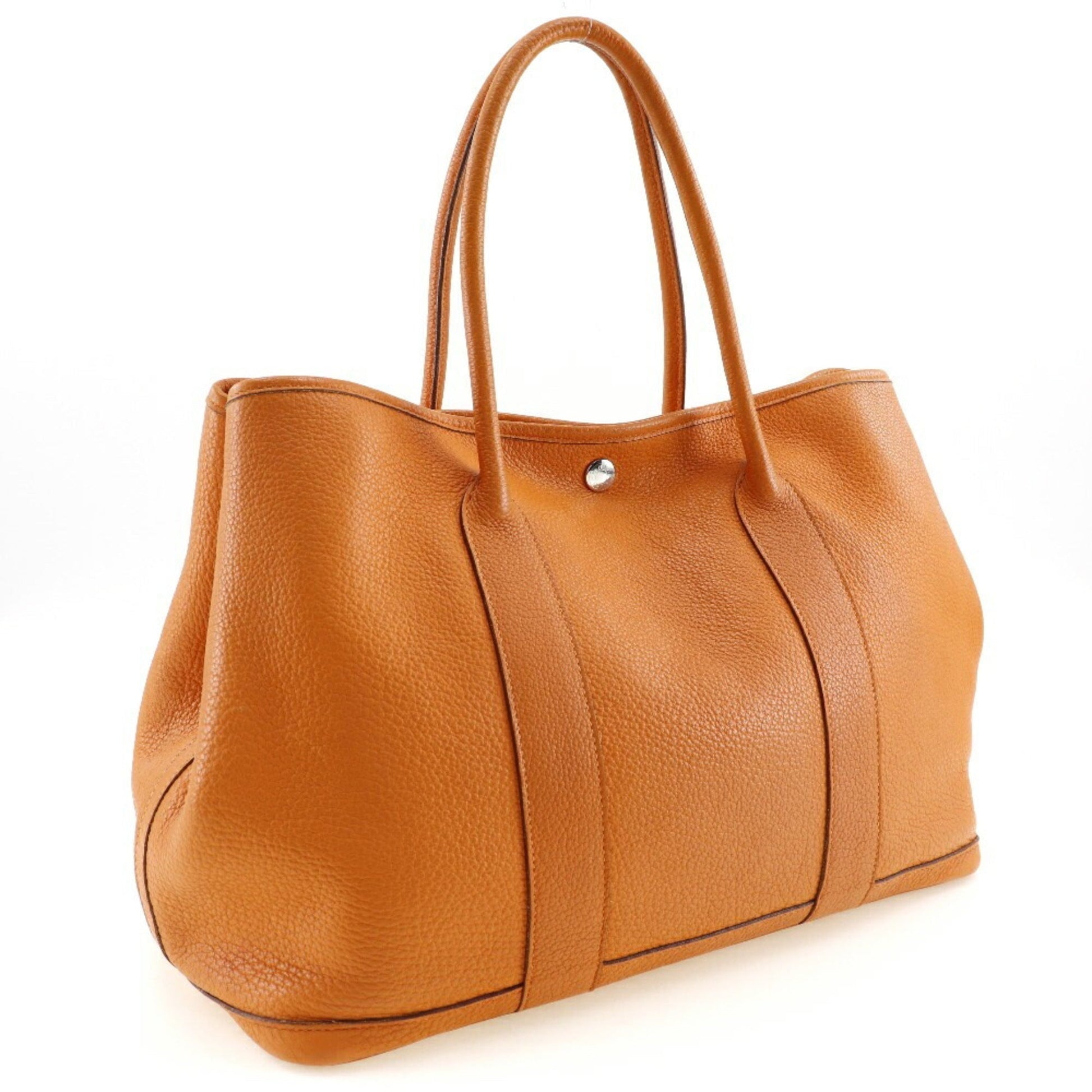 Hermes Fjord Tote Bag Leather Orange