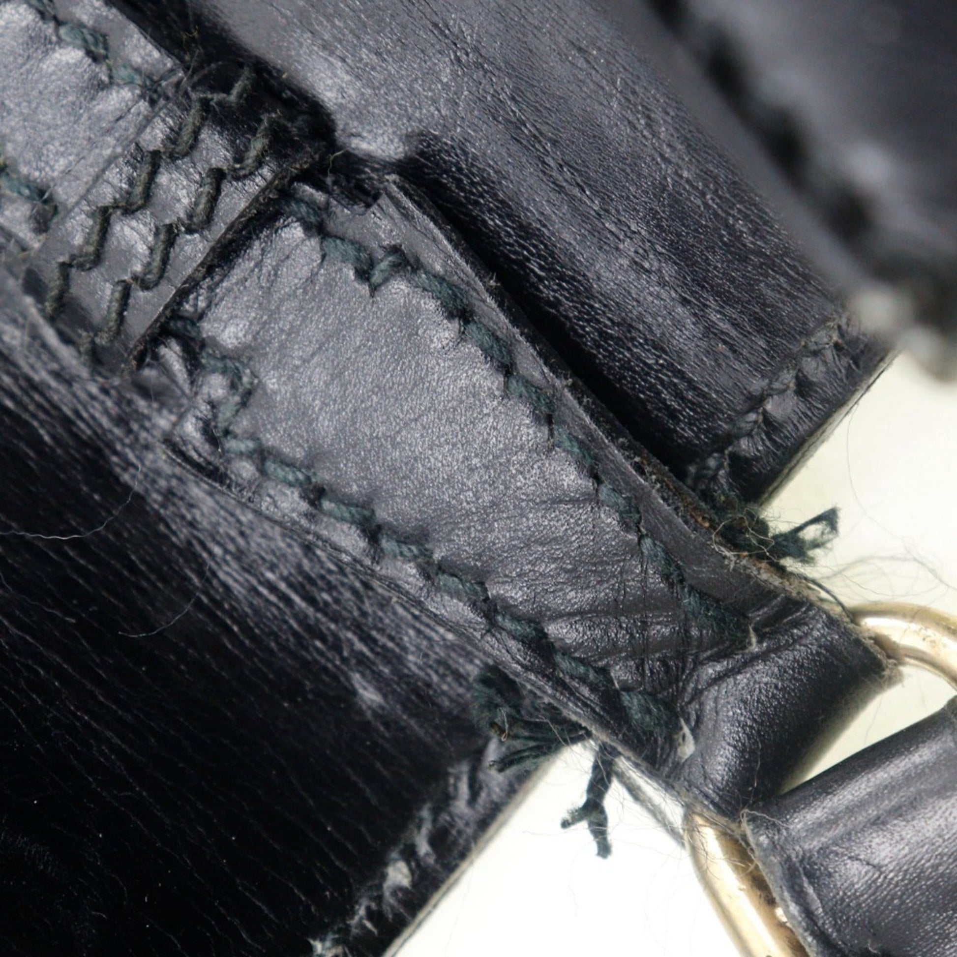 Gucci Sherry Line Black Leather Shoulder Bag