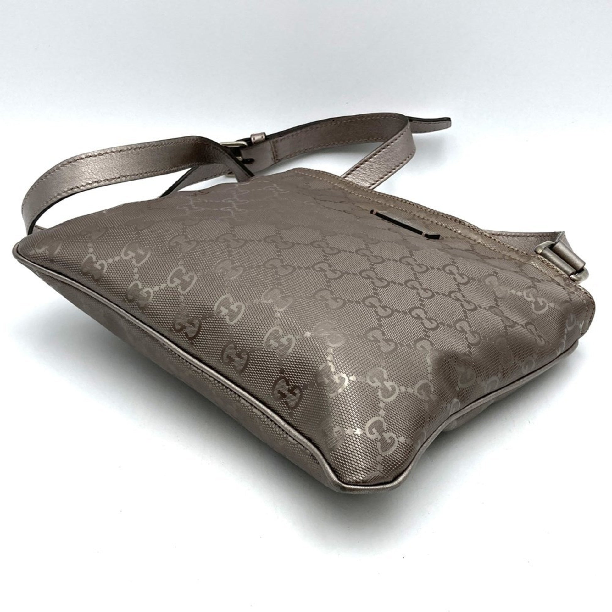 Gucci Gg Imprimé Metallic Pink Gg Imprimé Shoulder Bag Sling Bag