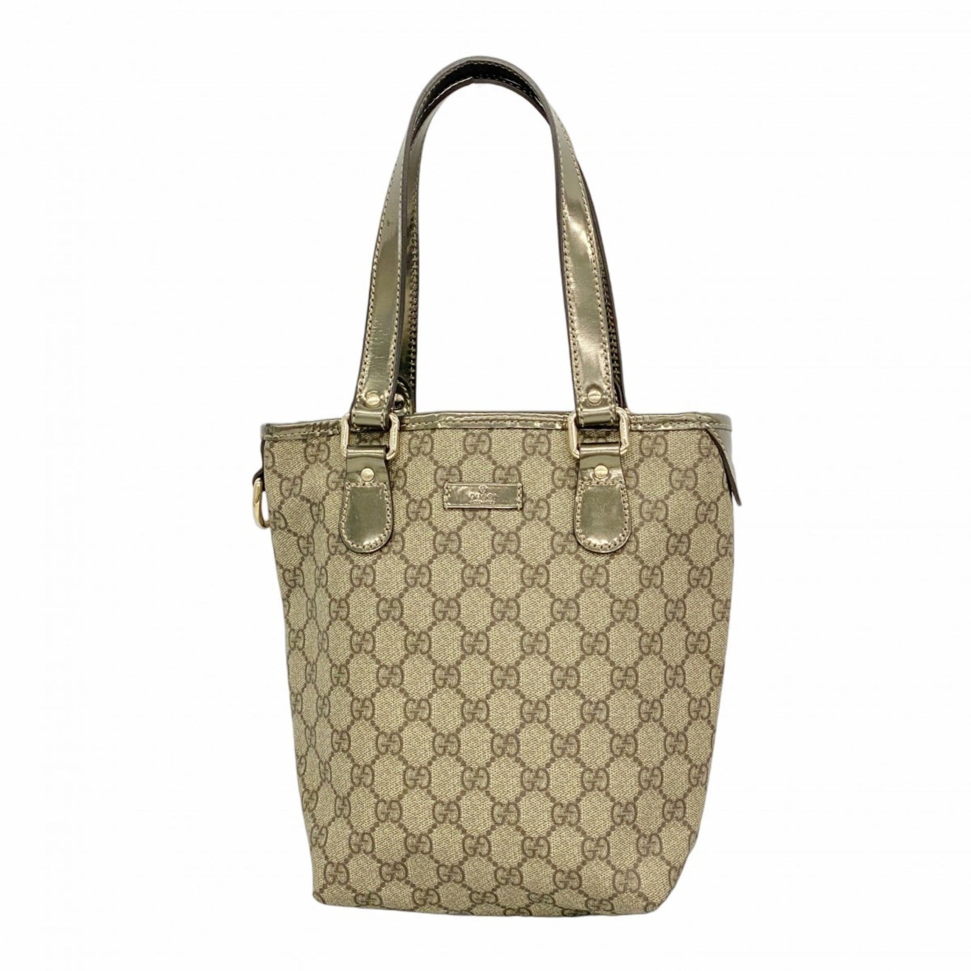 Gucci Beige Pvc Tote Bag