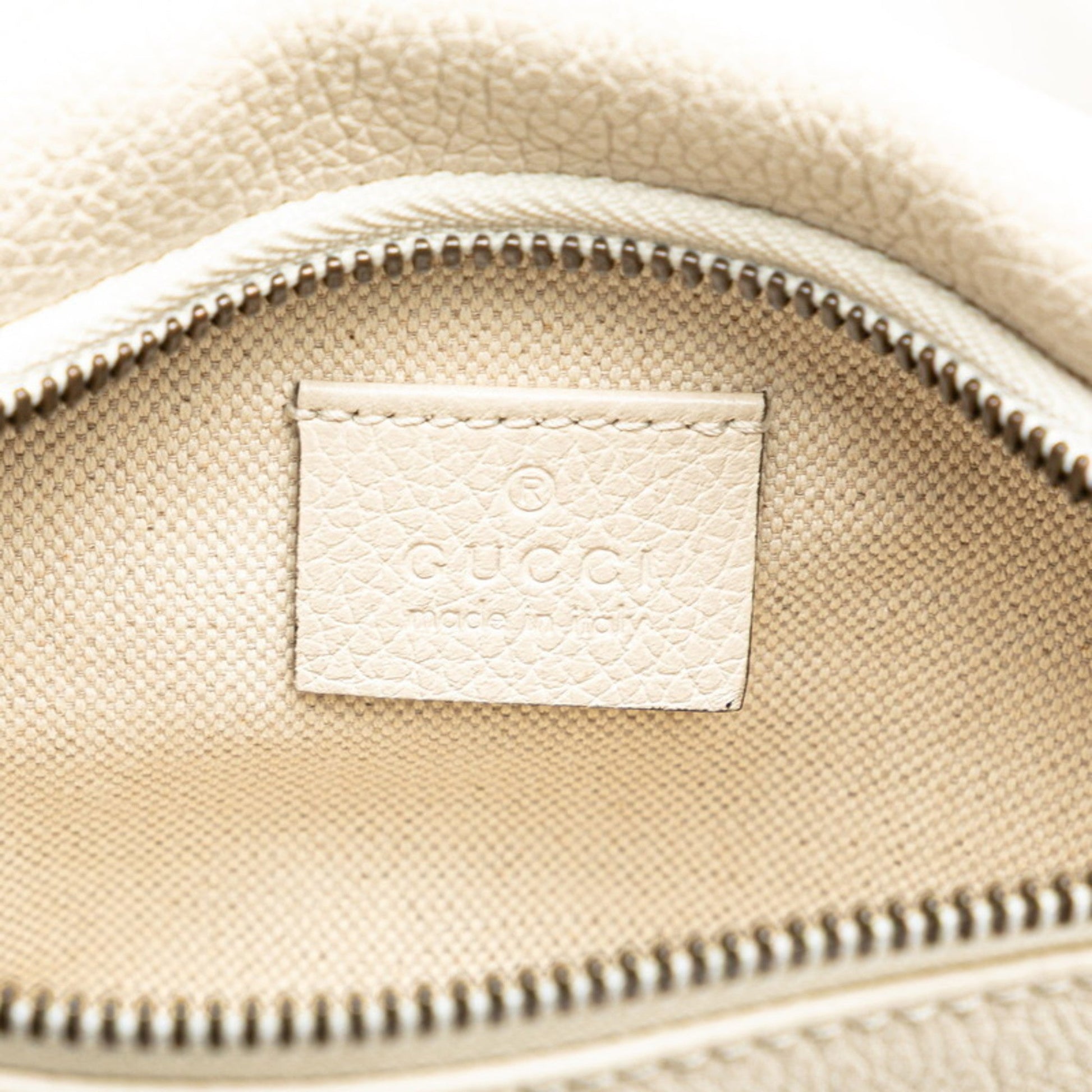 Gucci Multi-Color White Leather Fanny Pack