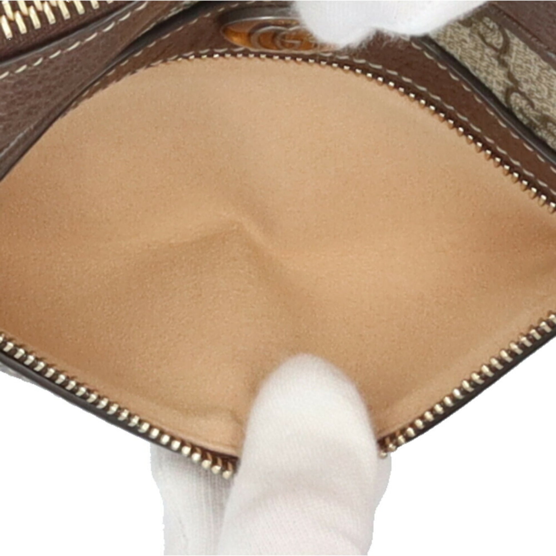 Gucci Brown Gg Supreme Canvas Shoulder Bag