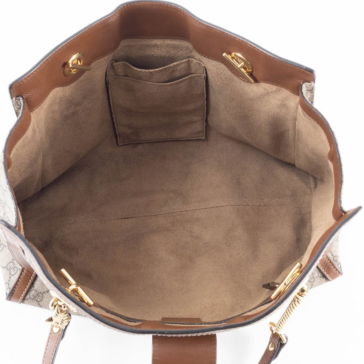 Gucci Beige Gg Supreme Leather Shoulder Bag