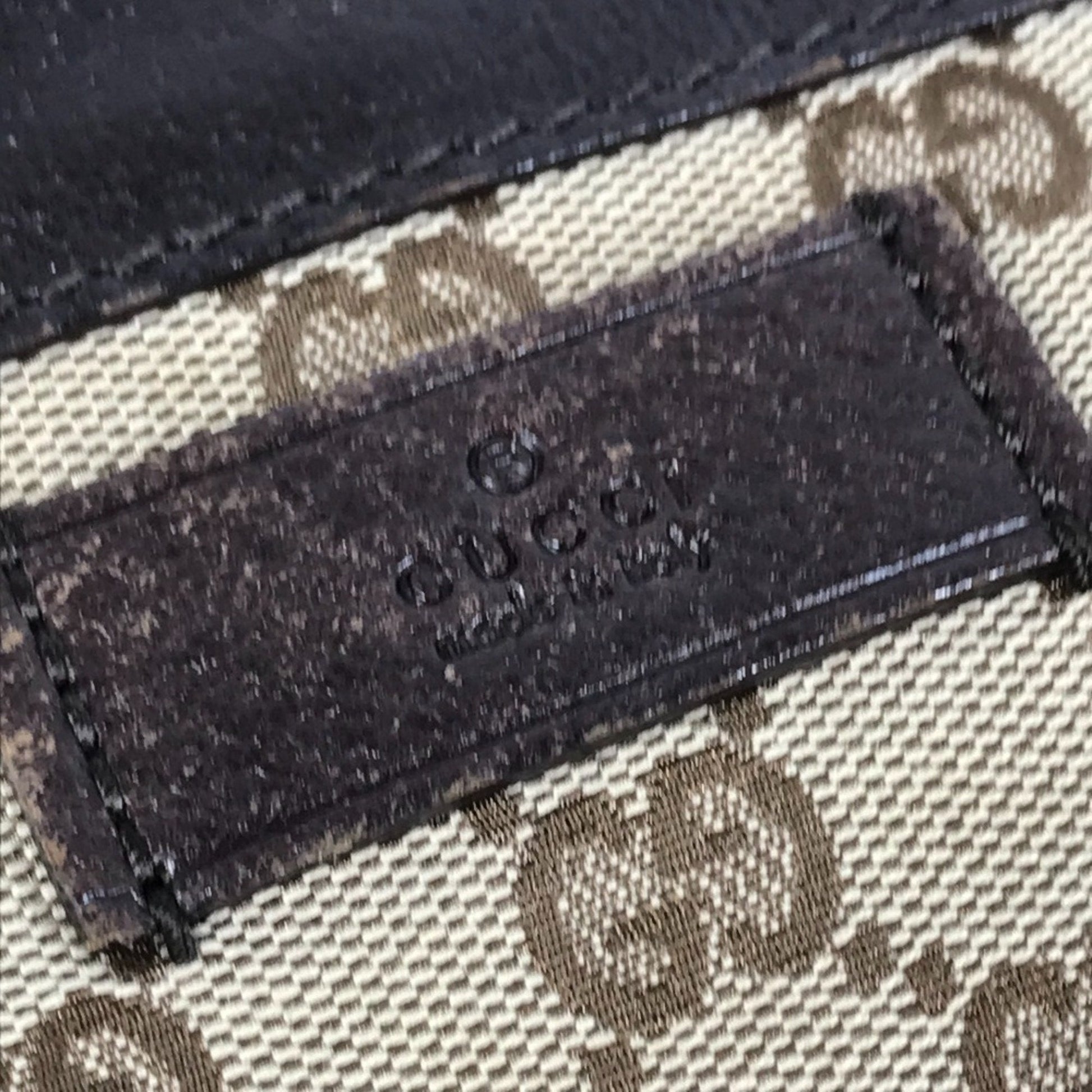 Gucci Beige Dark Brown Gg Canvas Shoulder Bag Tote Bag