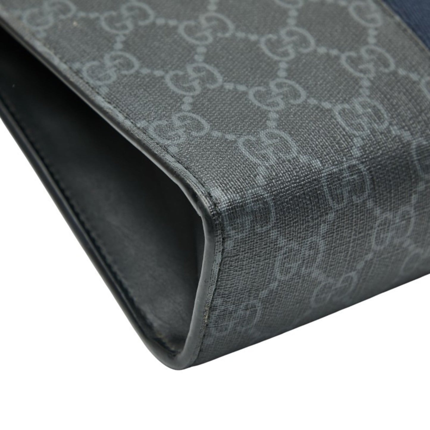 Gucci Black Multi-Color Pvc Leather Clutch Bag