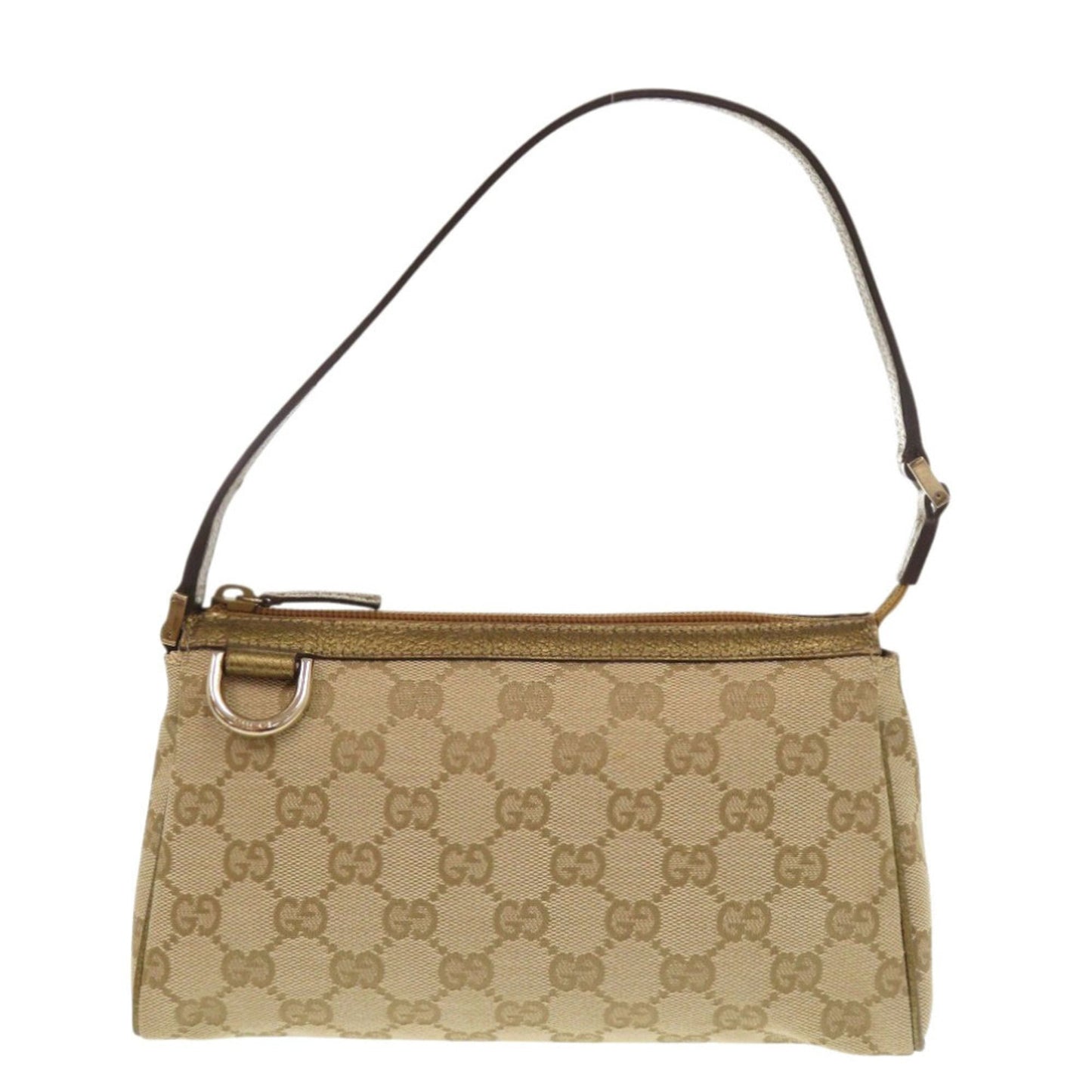 Gucci Beige Gg Canvas Handbag Pouch