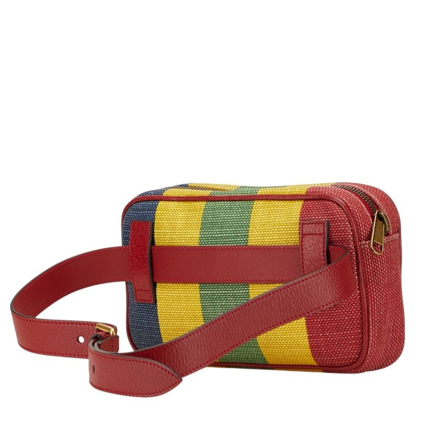 Gucci Multi-Color Canvas Leather Sling Bag