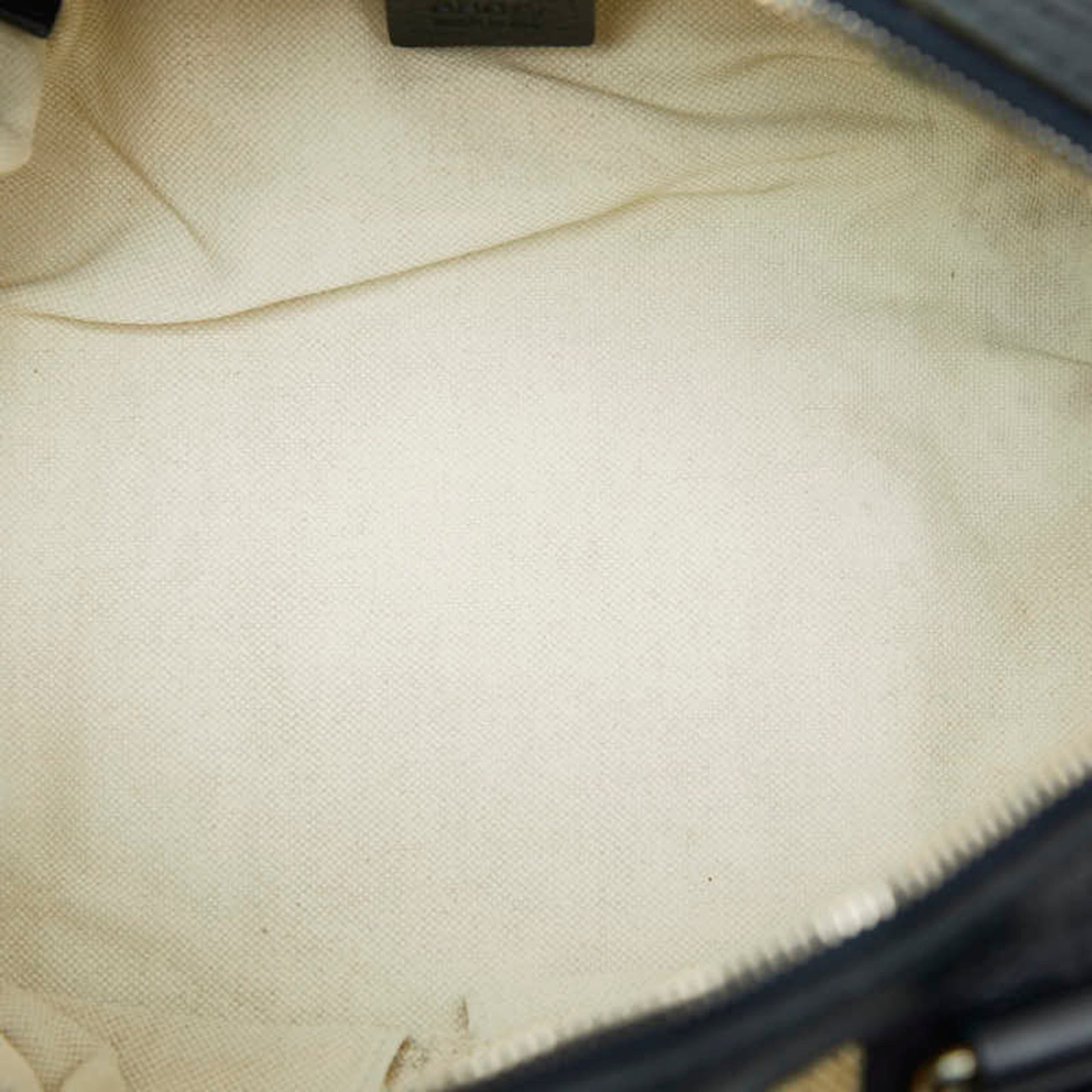 Gucci Black Multi-Color Canvas Leather Boston Bag Shoulder Bag
