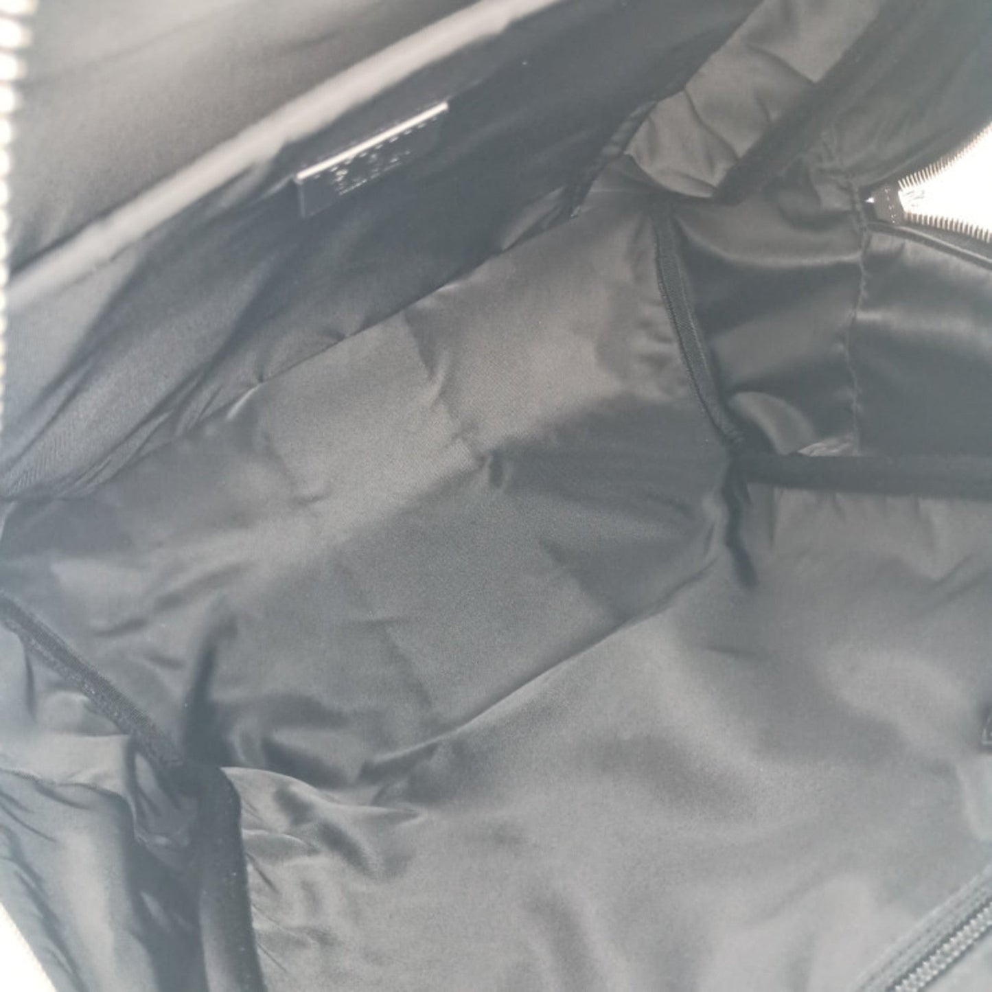 Gucci Black Canvas Leather Backpack