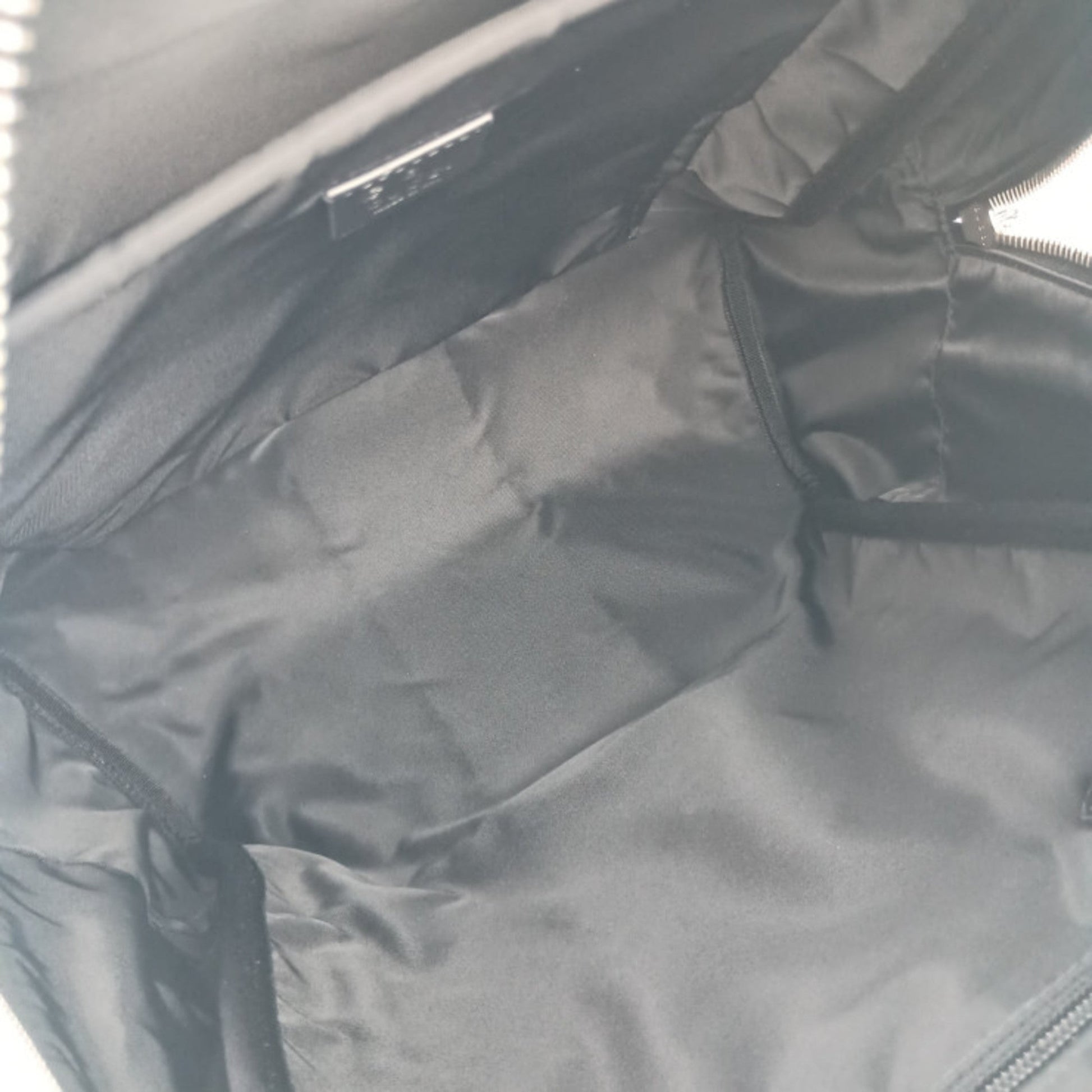 Gucci Black Canvas Leather Backpack