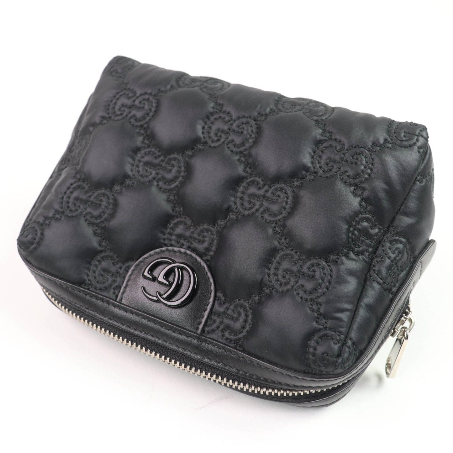 Gucci Black Purple Nylon Pouch