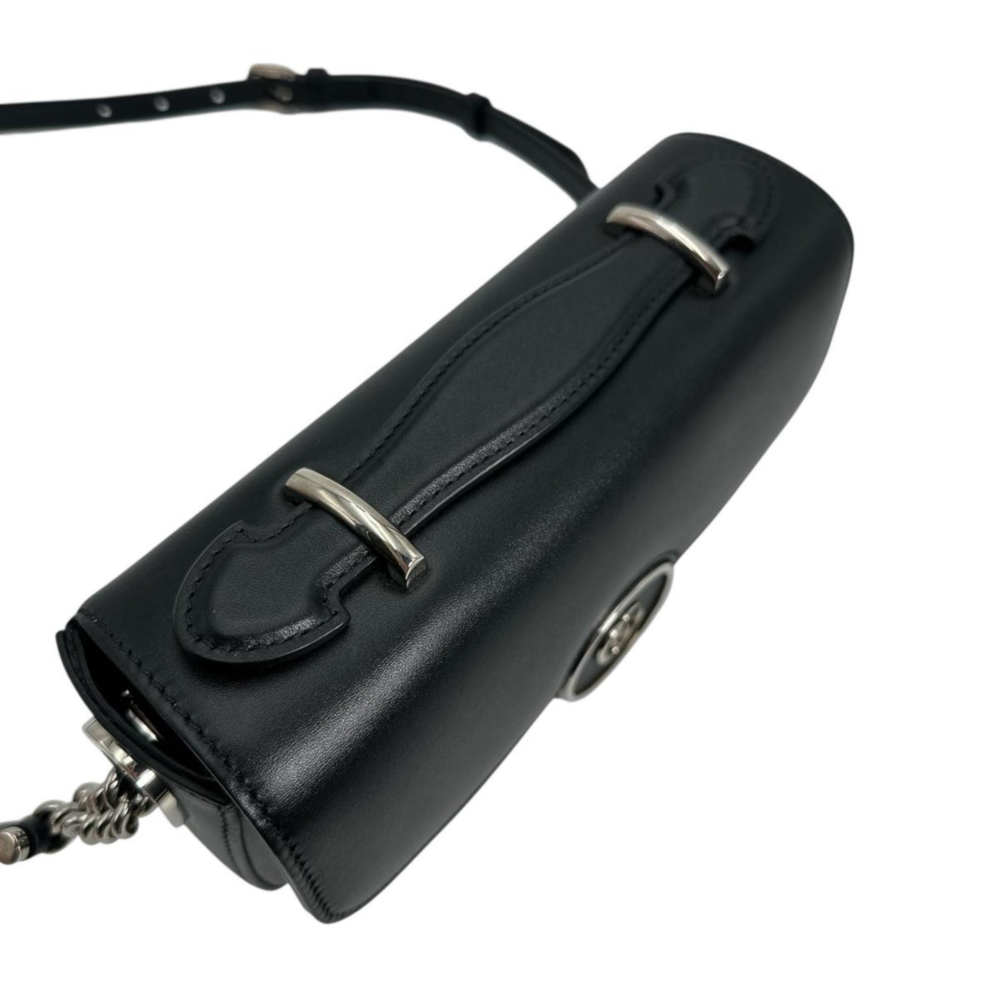 Gucci Black Leather Shoulder Bag