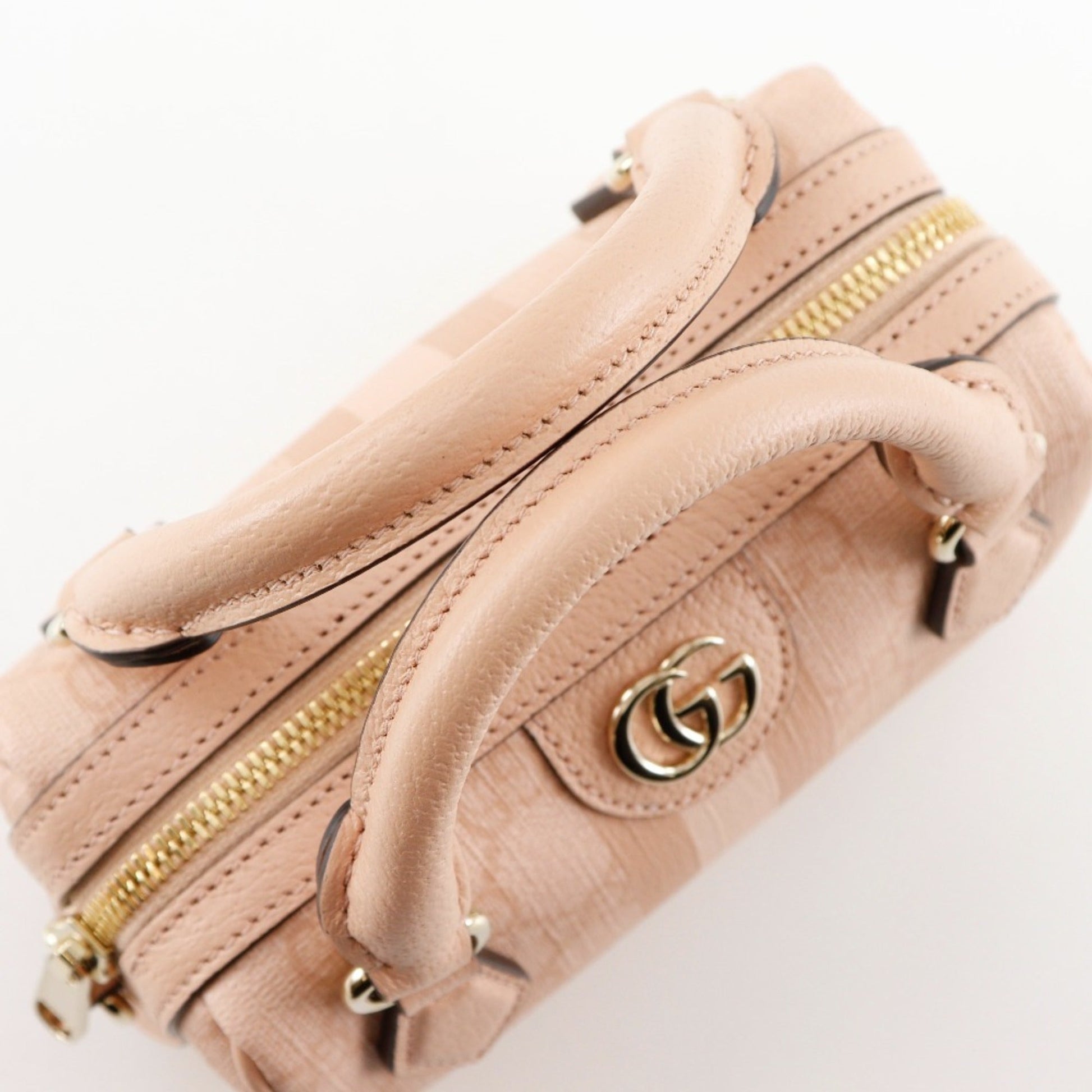 Gucci Ophidia Dusty Pink Gg Supreme Handbag