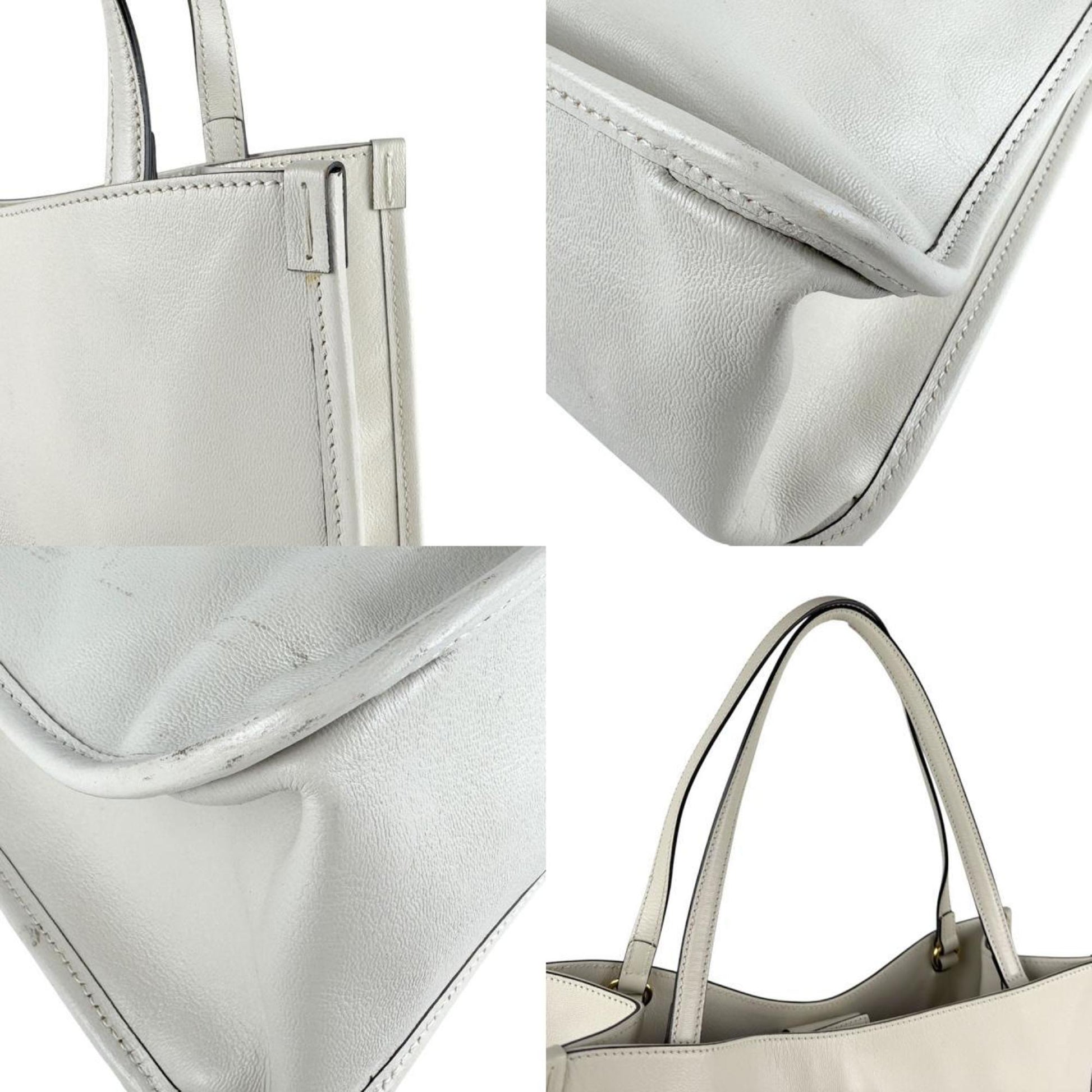 Gucci Horsebit Ivory Leather Shoulder Bag