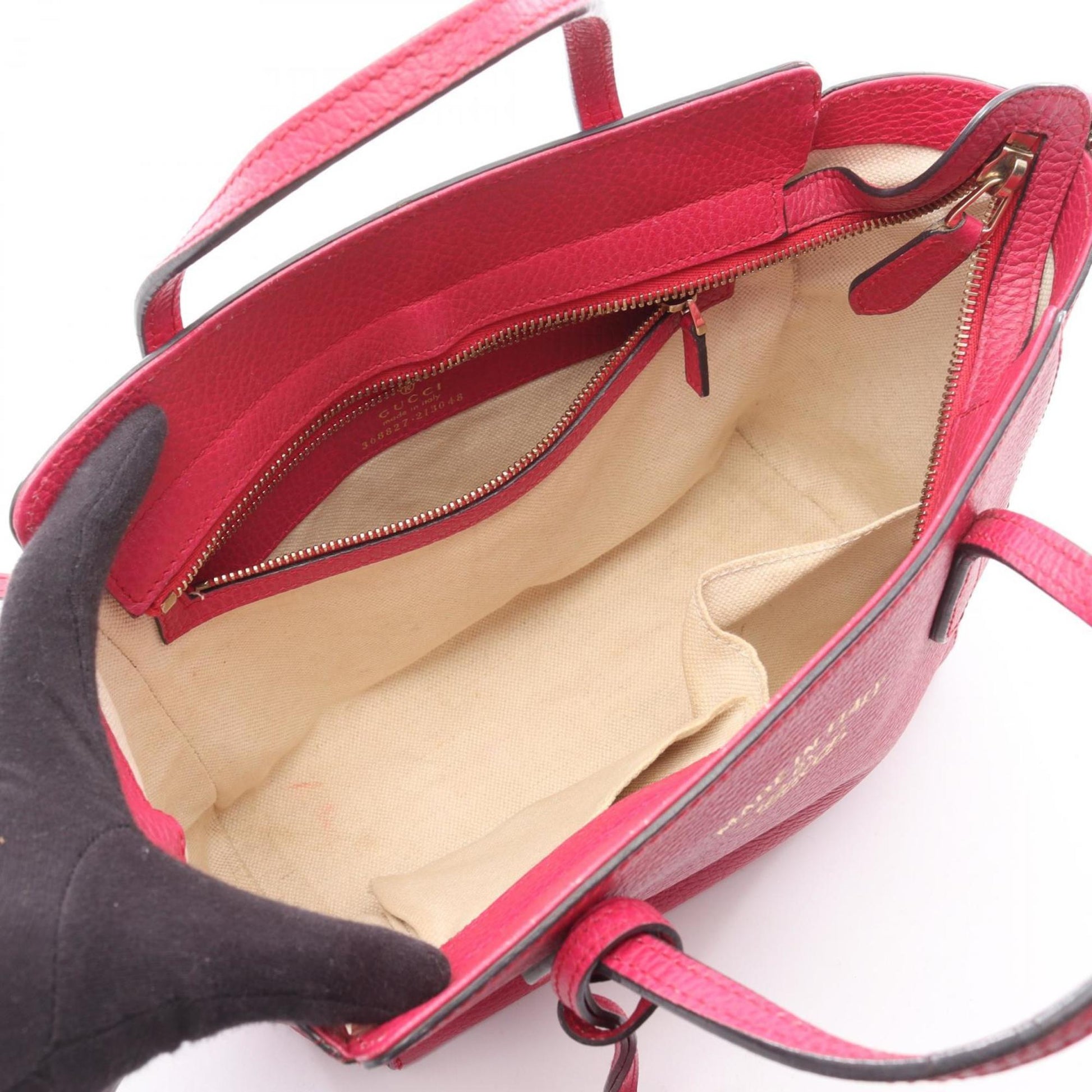 Gucci Pink Leather Handbag