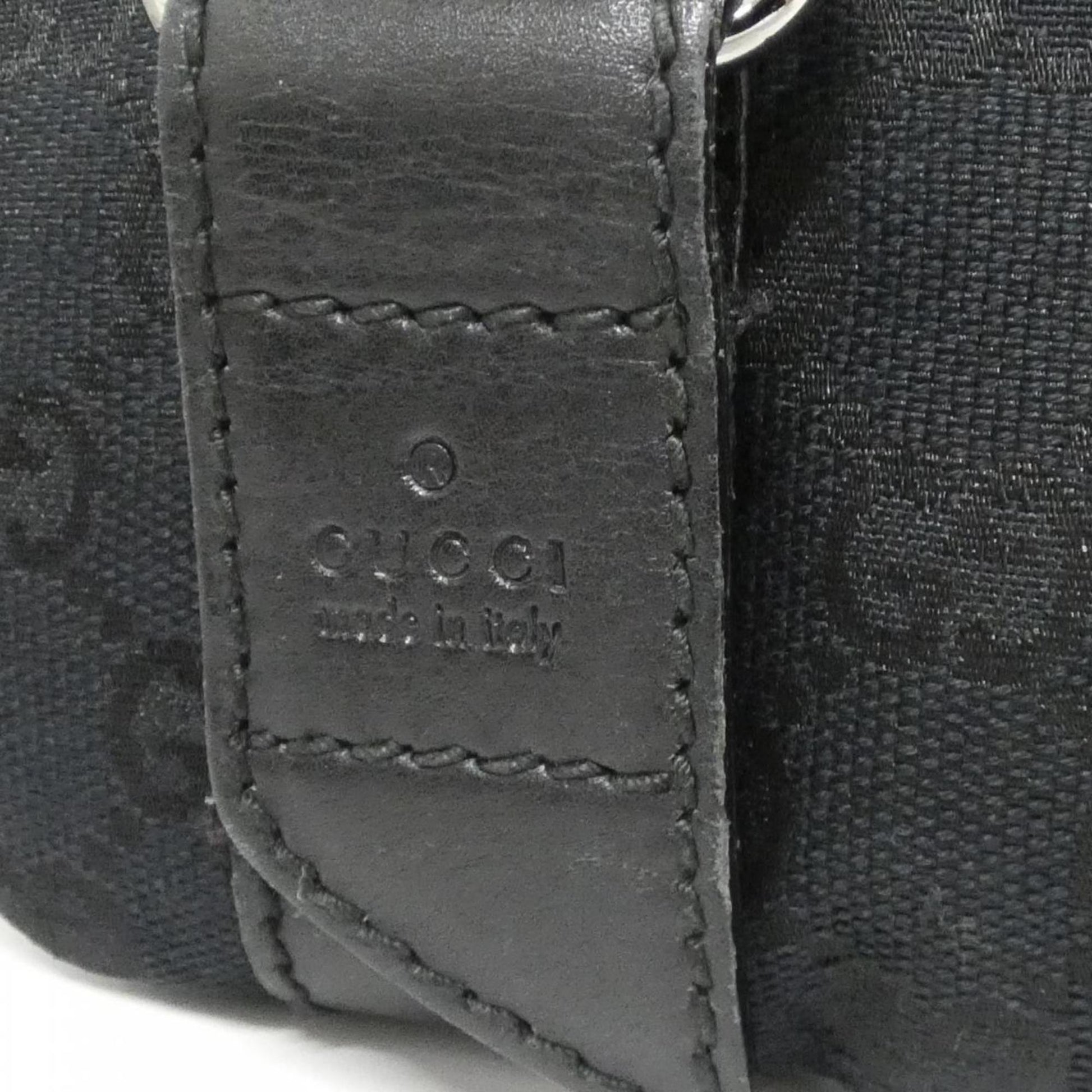 Gucci Black Gg Canvas Fanny Pack