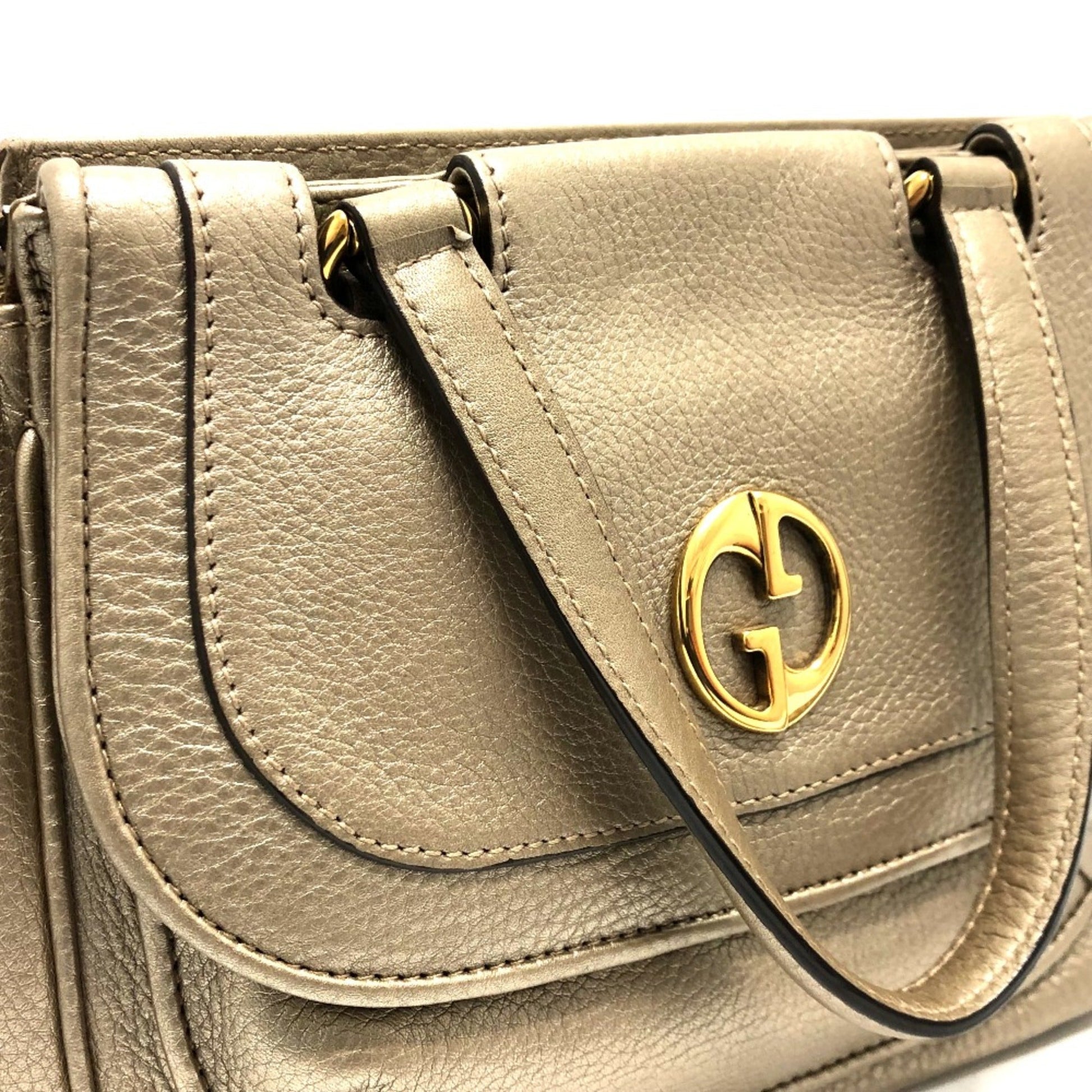Gucci Gold Leather Handbag