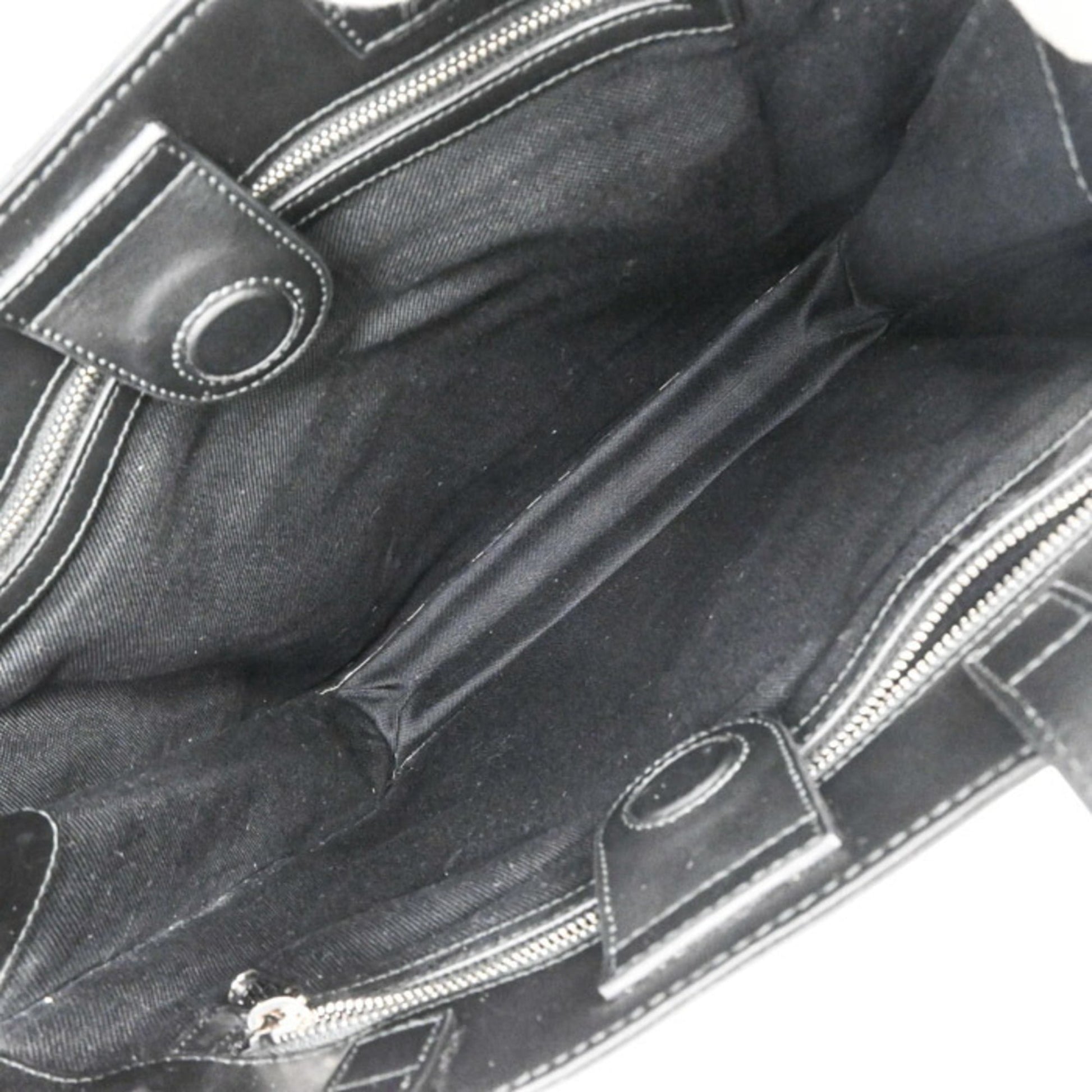 Gucci Black Gg Supreme Leather Shoulder Bag Tote Bag