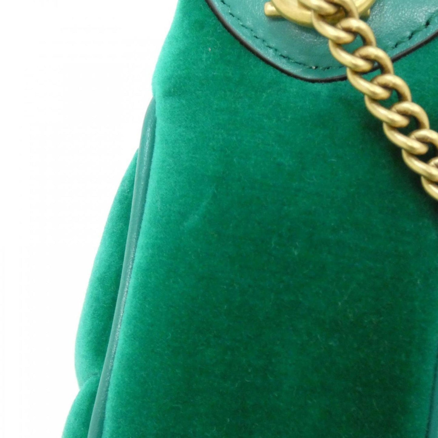 Gucci Green Velvet Shoulder Bag