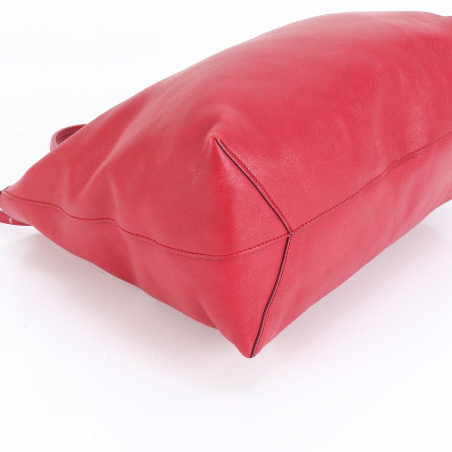 Gucci Red Color Leather Pouch Shoulder Bag