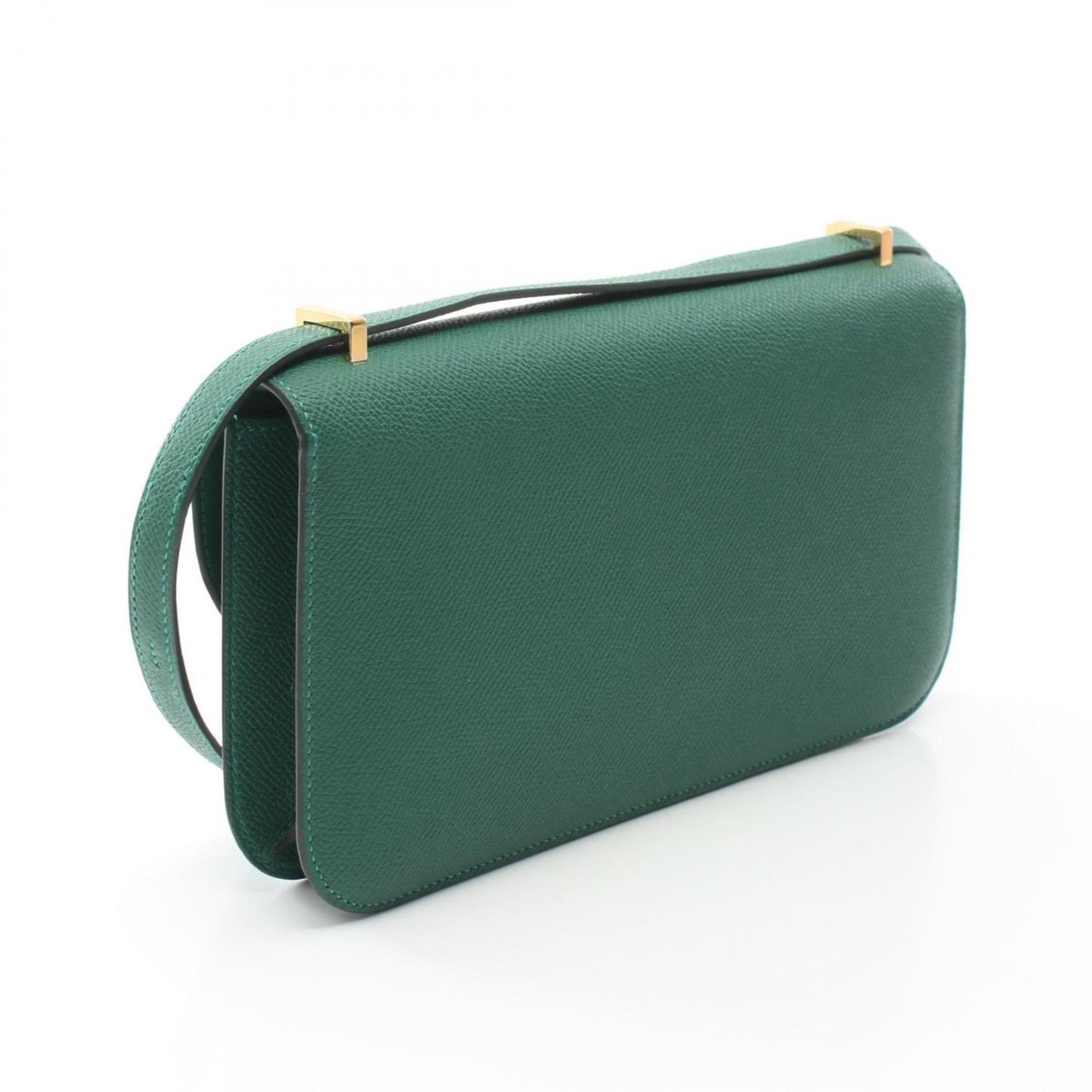 Hermes Epsom Shoulder Bag Leather Green