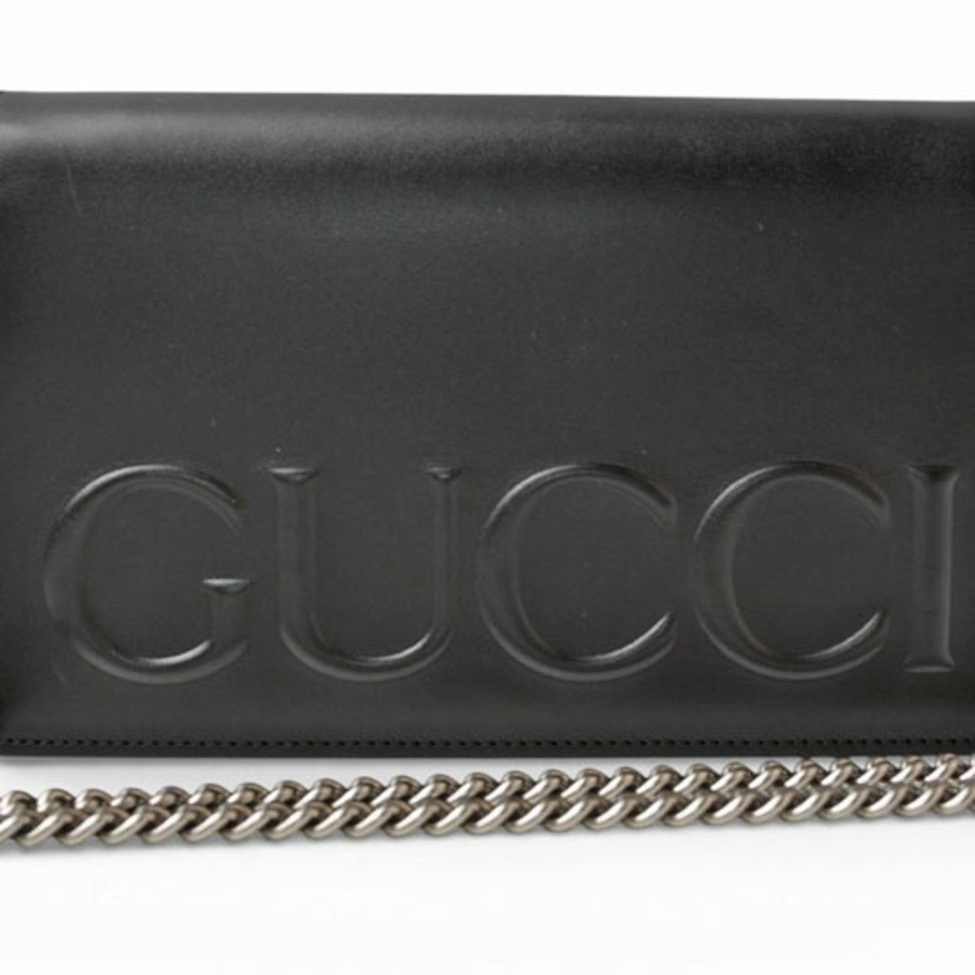 Gucci Black Leather Clutch Bag Shoulder Bag