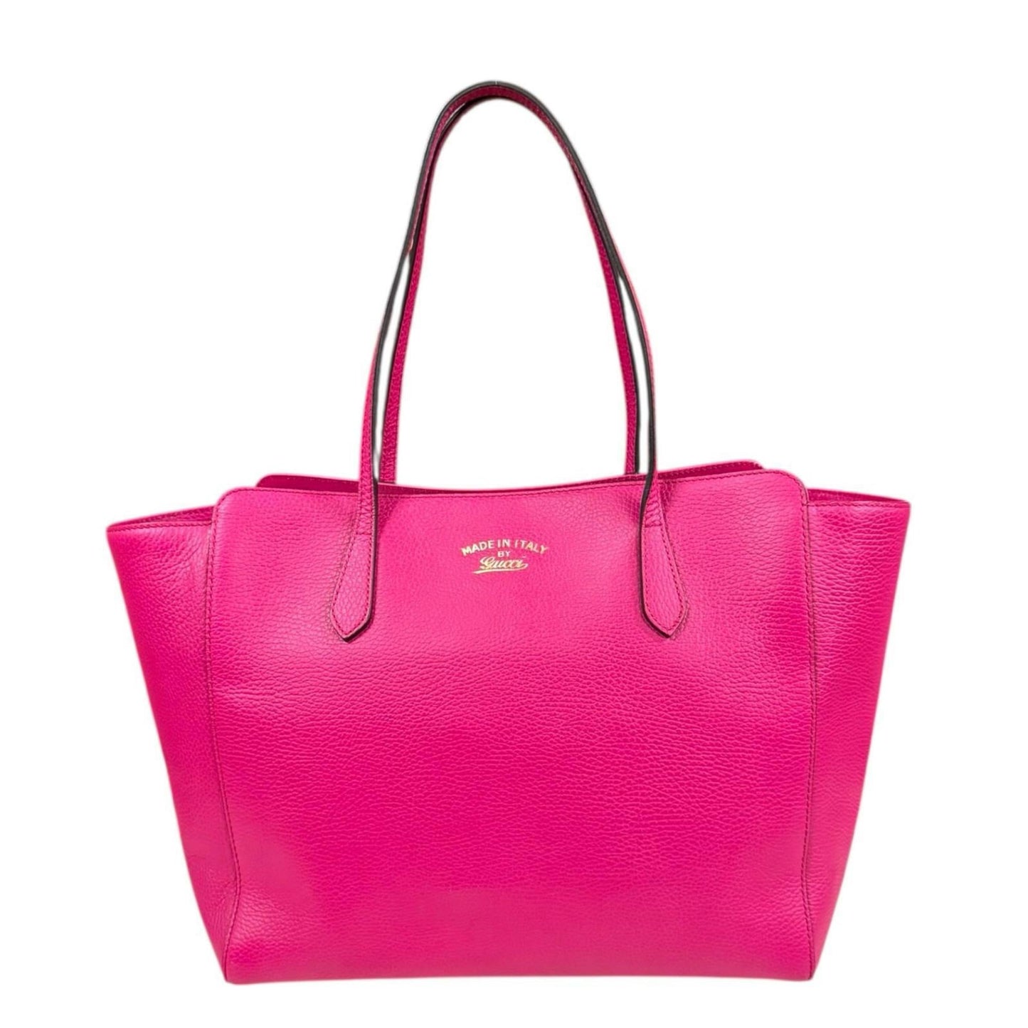 Gucci Gucci Swing Pink Leather Tote Bag