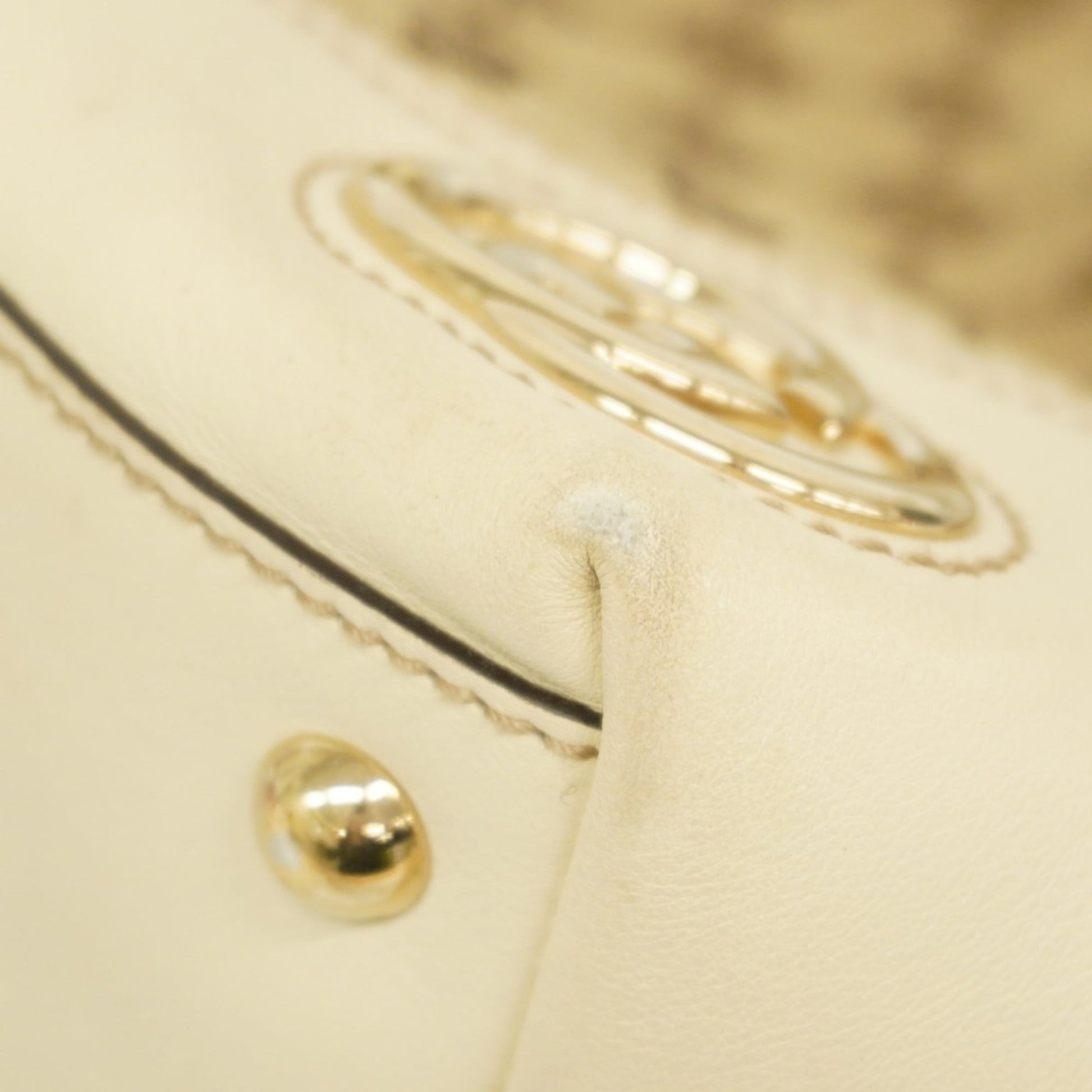 Gucci Beige Brown Canvas Tote Bag