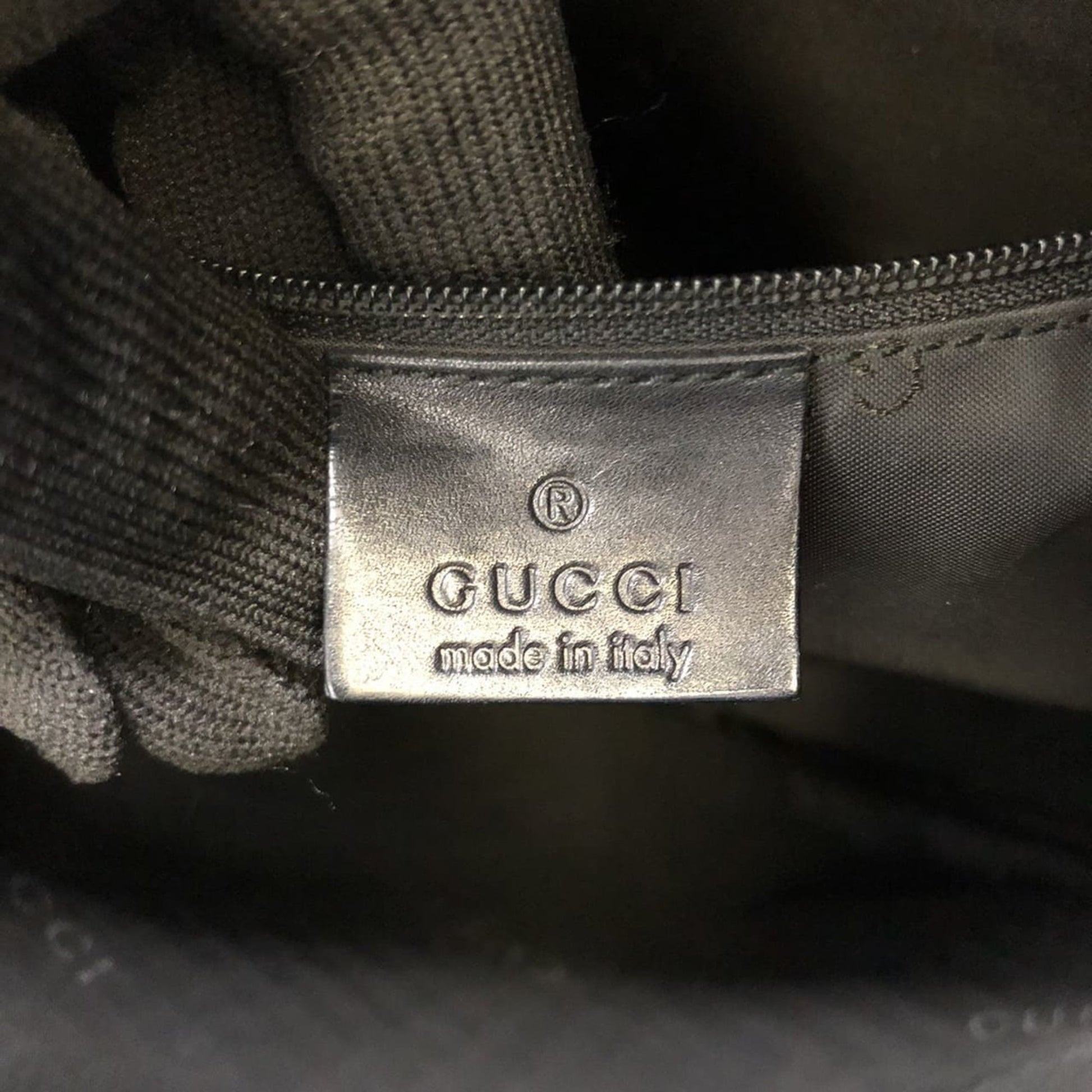 Gucci Black Bamboo Leather Handbag Shoulder Bag