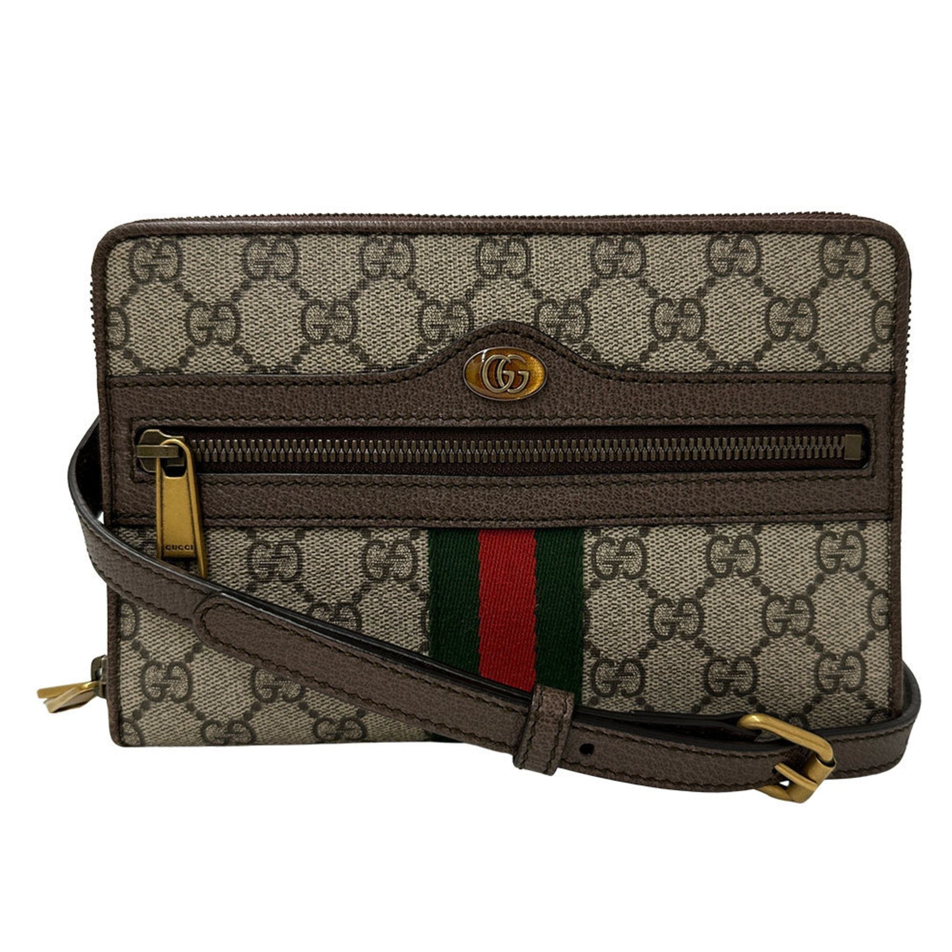 Gucci Beige Gray Gg Supreme Handbag Shoulder Bag