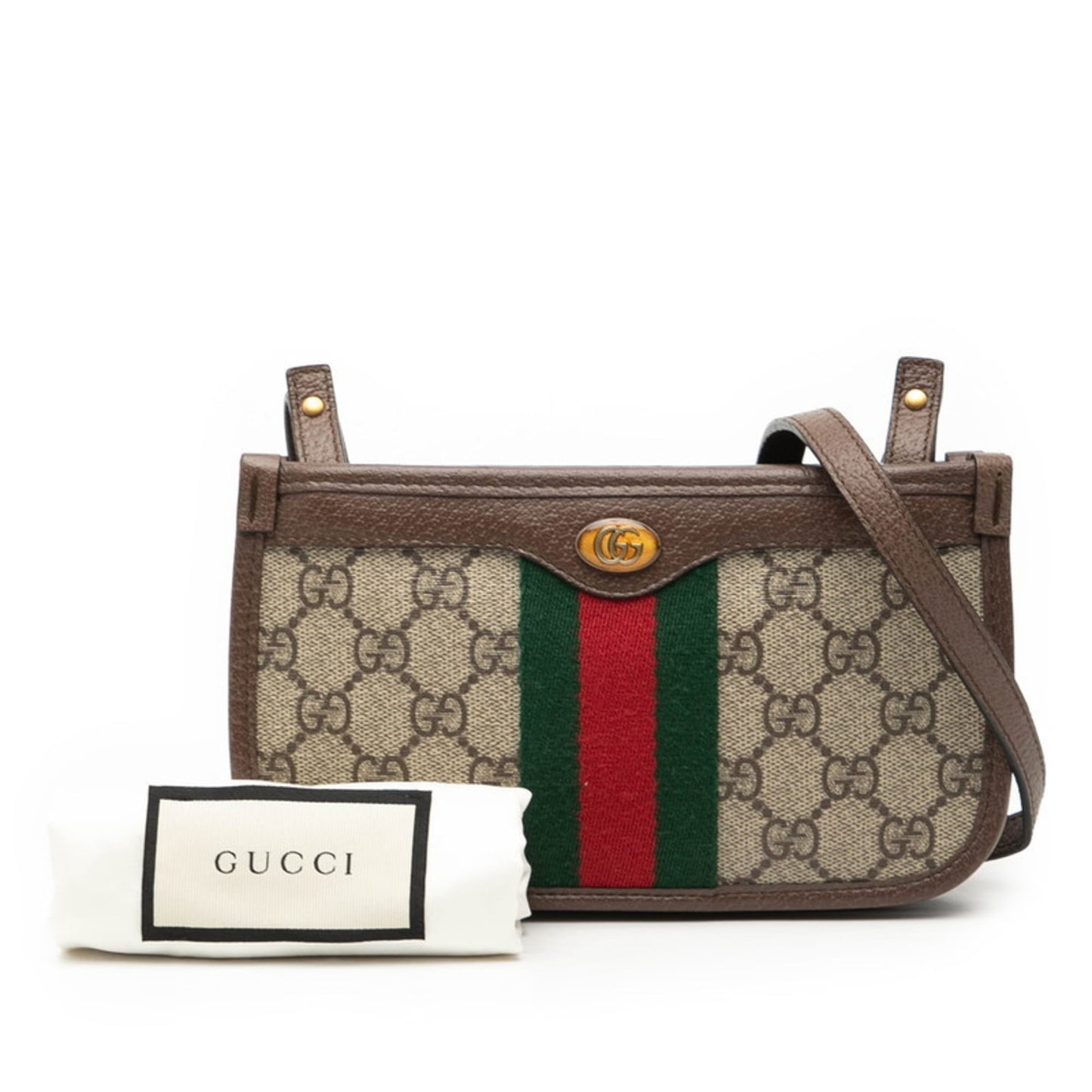 Gucci Ophidia Beige Multi-Color Pvc Leather Shoulder Bag