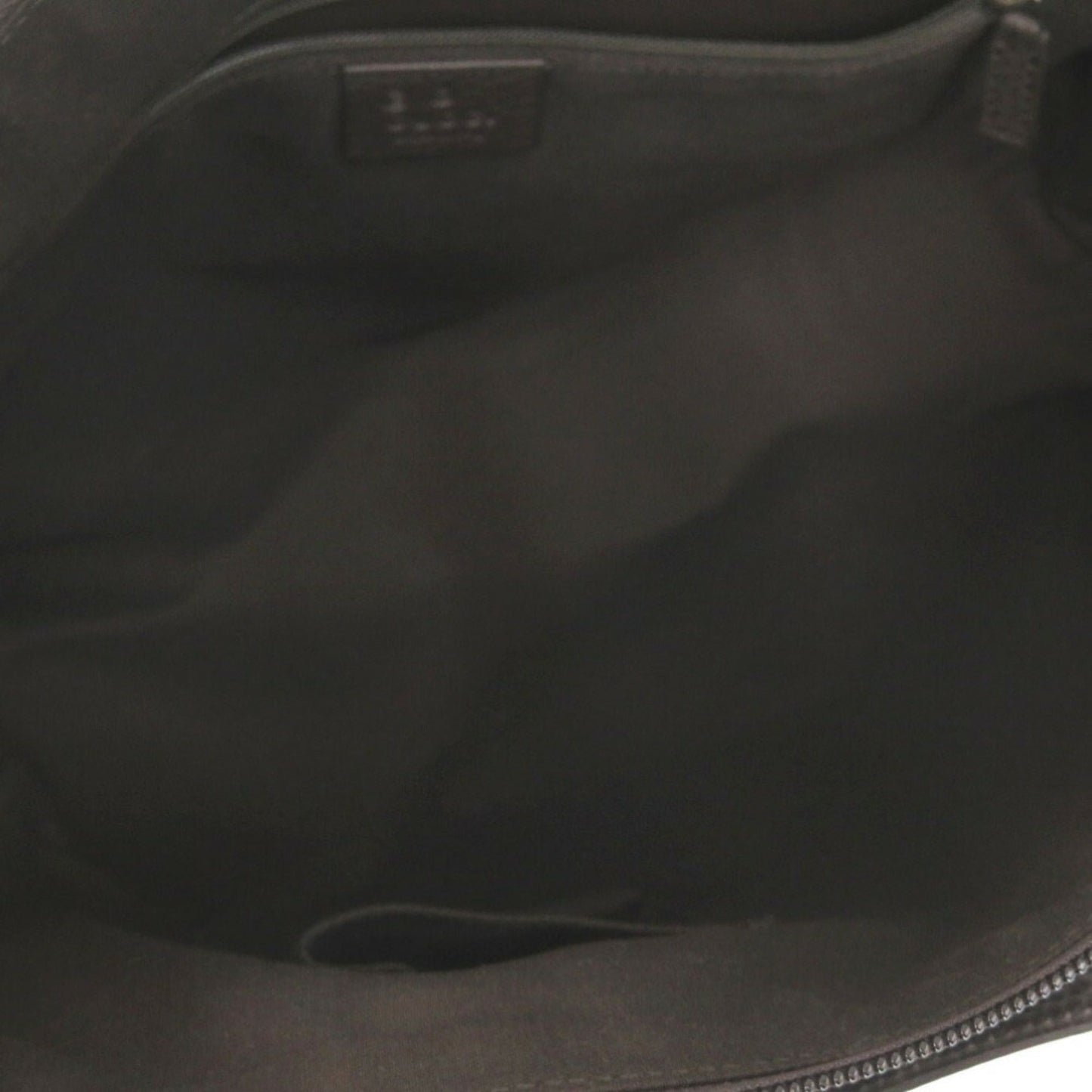 Gucci Dark Brown Canvas Leather Tote Bag