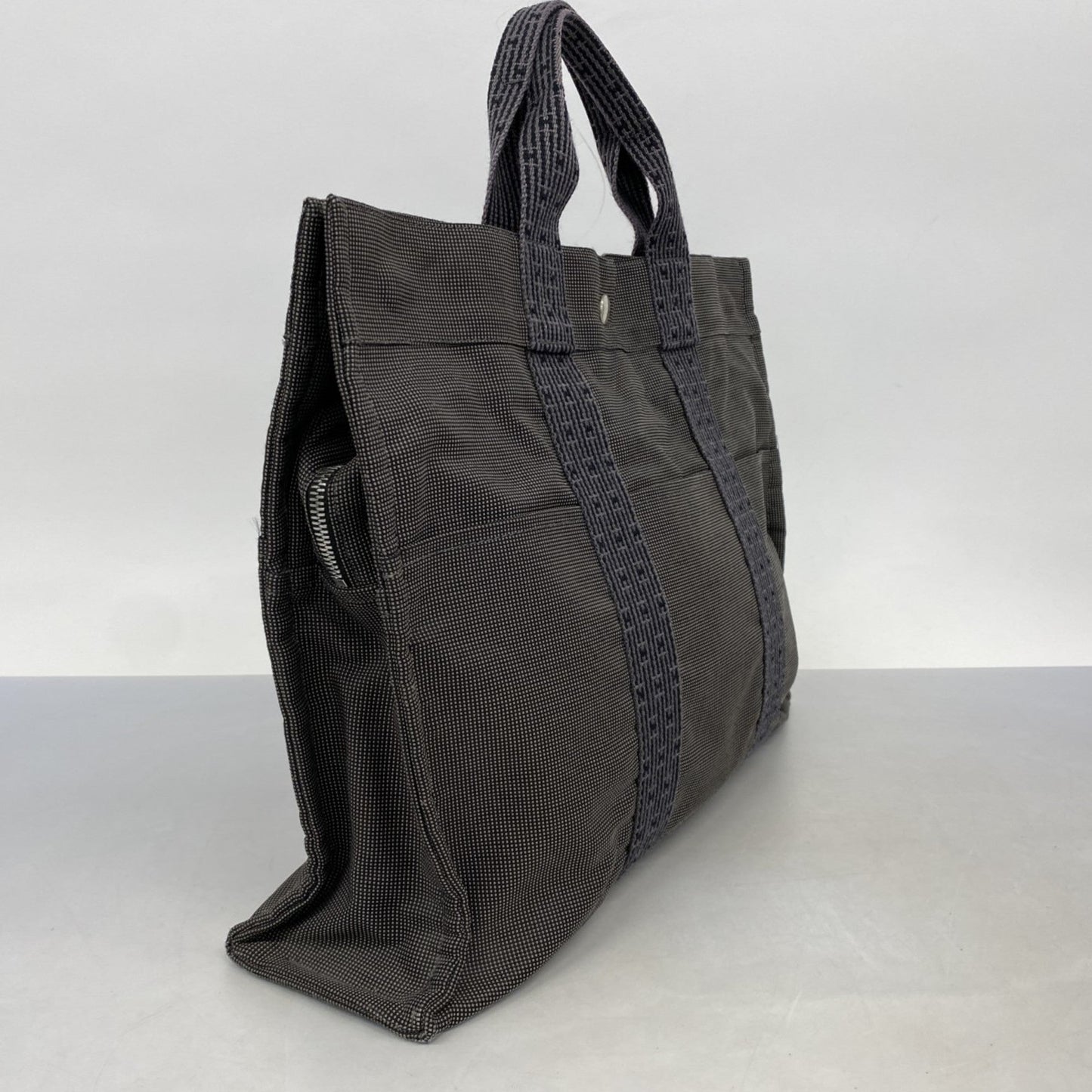 Hermes Tote Bag Canvas Gray