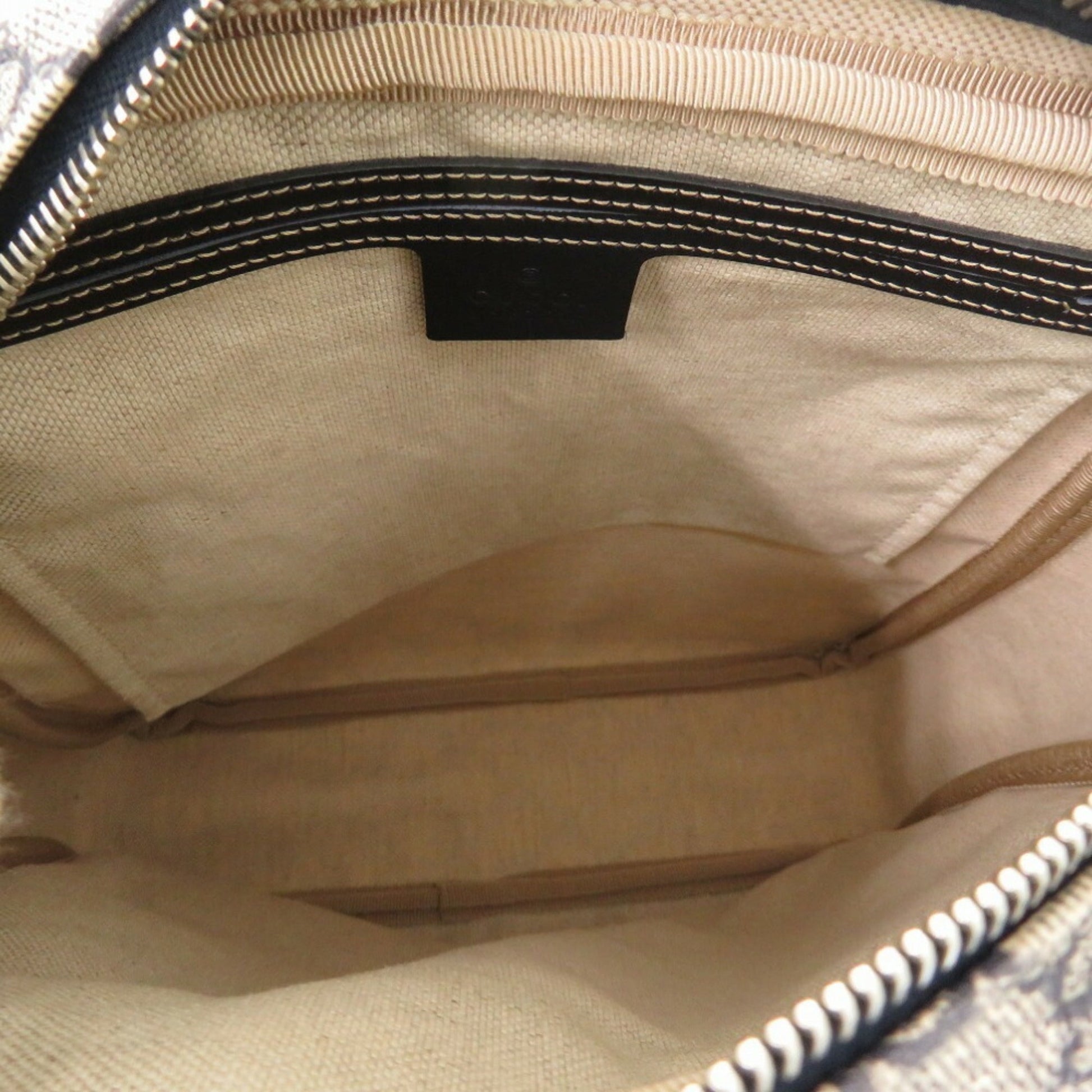 Gucci Beige Navy Gg Supreme Shoulder Bag