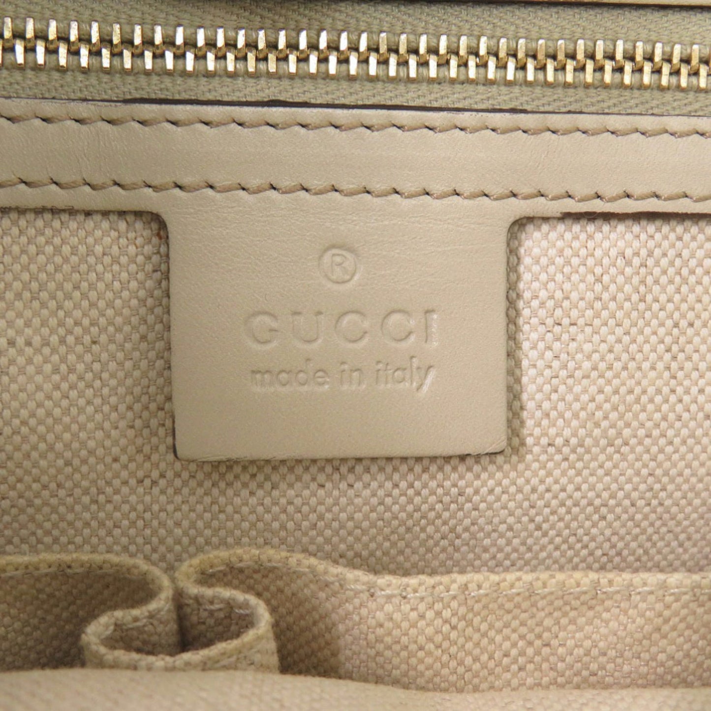 Gucci Beige Gg Canvas Tote Bag