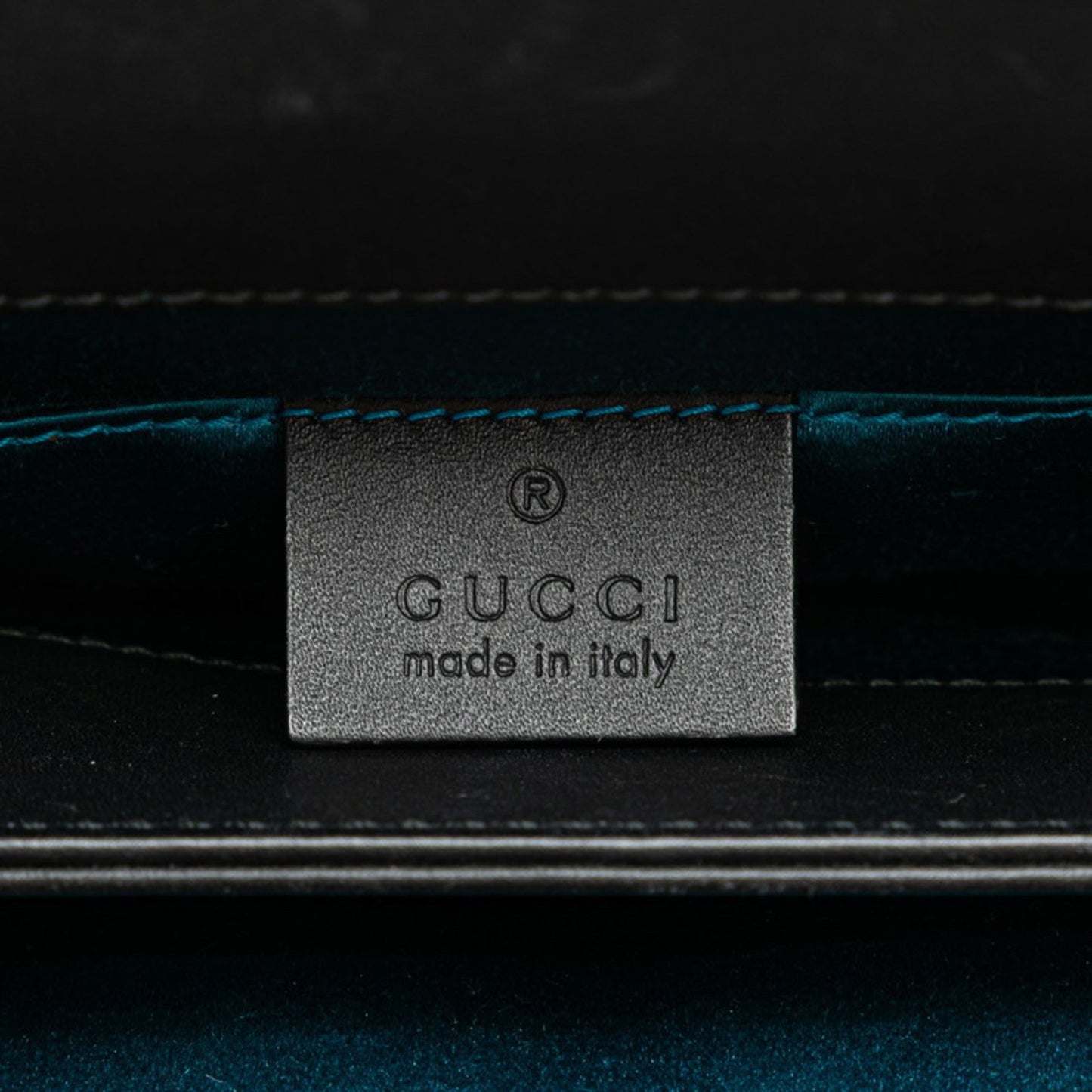 Gucci Black Red Color Leather Shoulder Bag