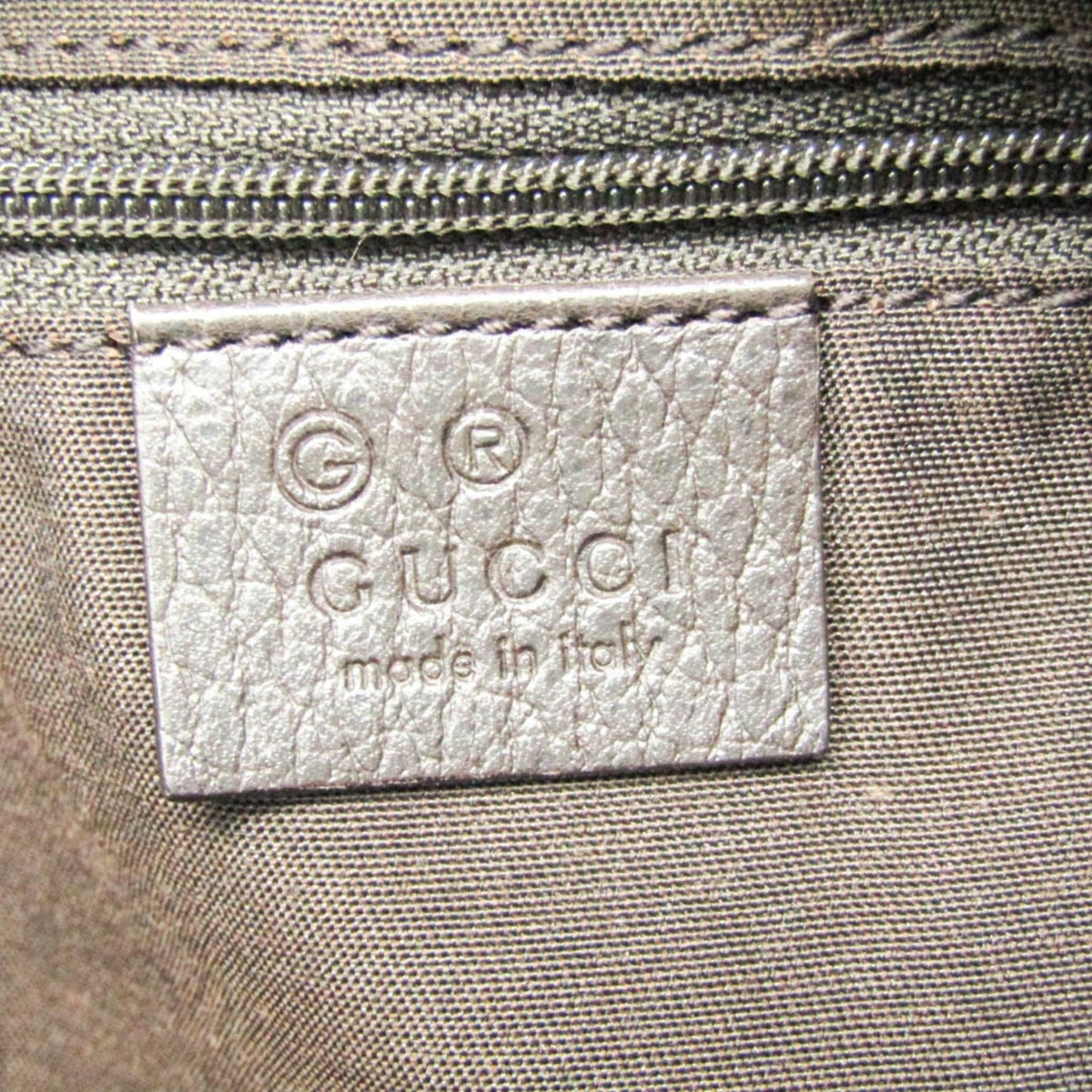 Gucci Diamante Beige Brown Canvas Leather Tote Bag