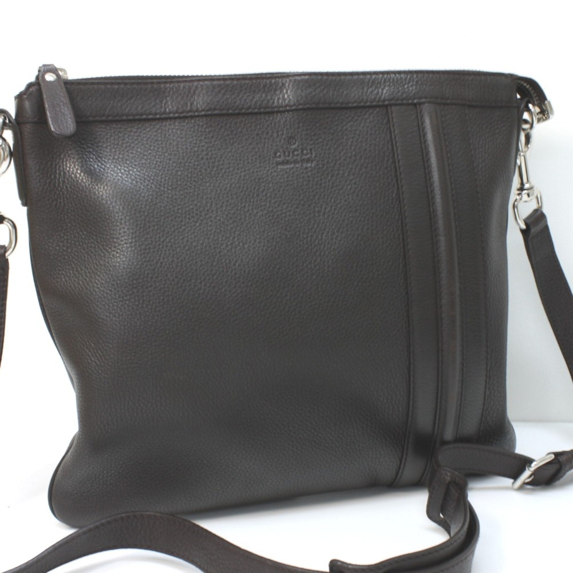 Gucci Brown Leather Shoulder Bag